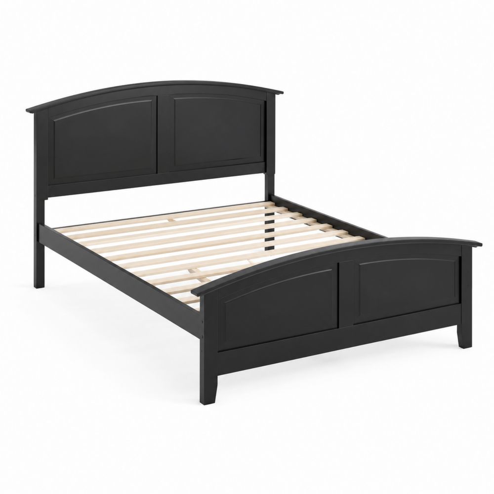 Cama de Madera Negra 200x160 cm