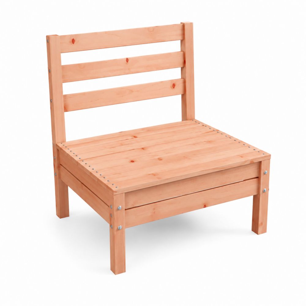 Silla de madera de pino para exterior