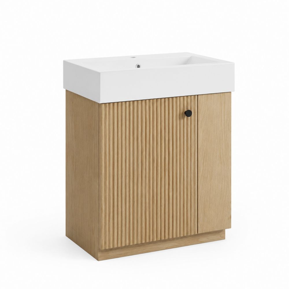 Mueble de baño de melamina y lavabo cerámico