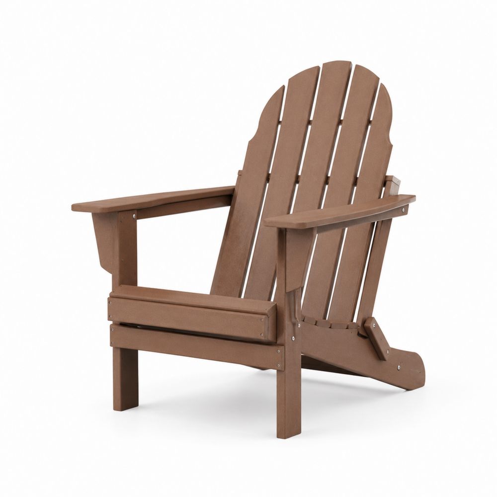 Silla Adirondack de Madera Plástica Marrón