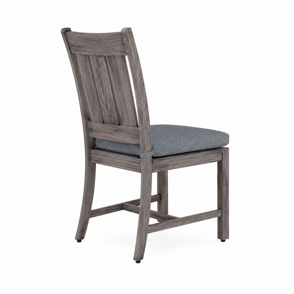 Silla de Madera de Eucalipto con Cojín Gris Oscuro