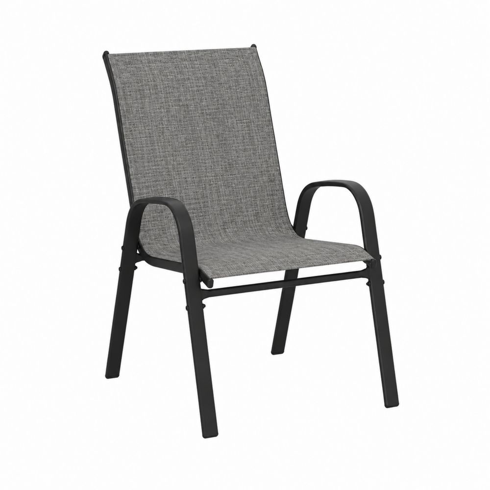 Silla de acero y textileno color Gris