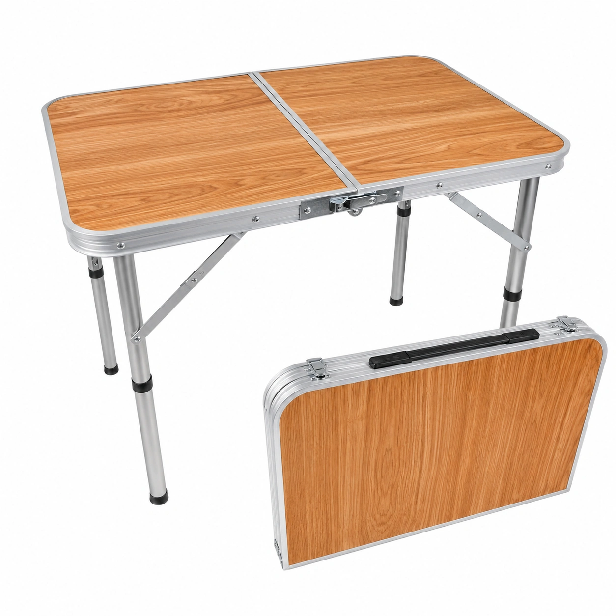Faltbarer Campingtisch Holzoptik-Oaklino