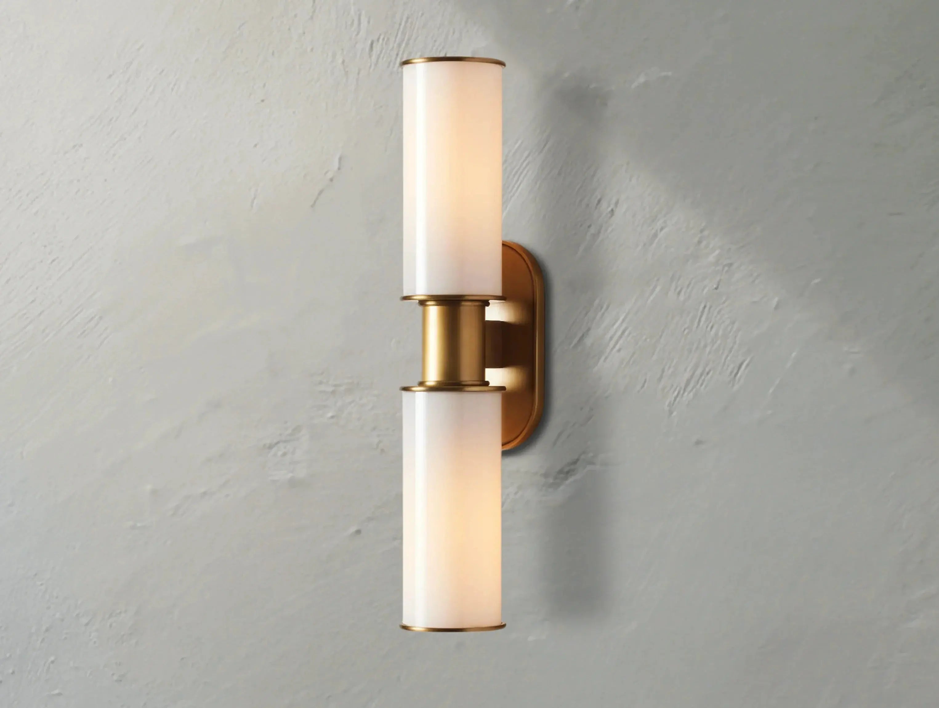 Horlin Double Sconce in Milk ZELNO LIGHTING