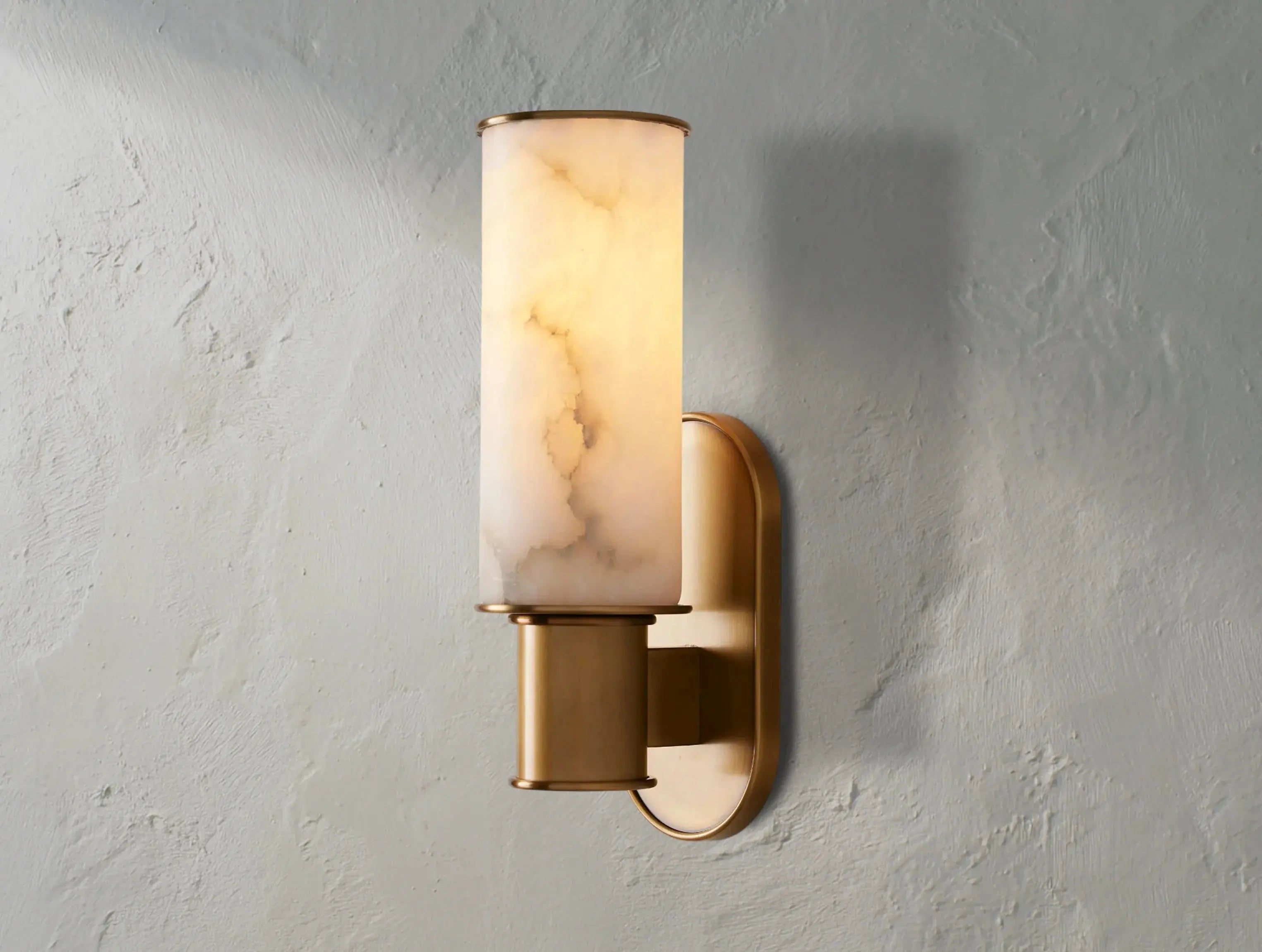 Horlin Sconce in Alabaster ZELNO LIGHTING