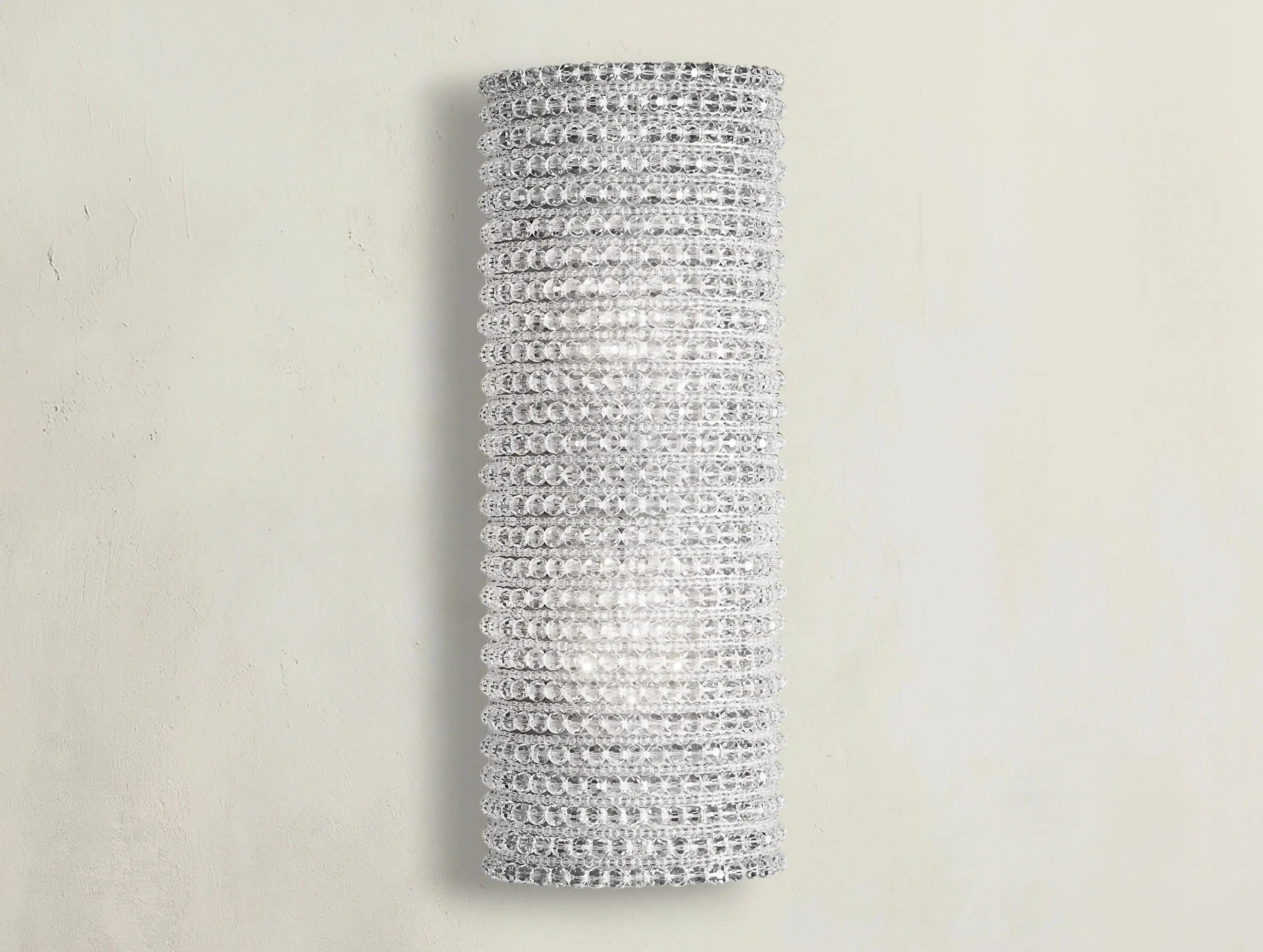 Macho Crystal Halo Clear Glass Sconce ZELNO LIGHTING