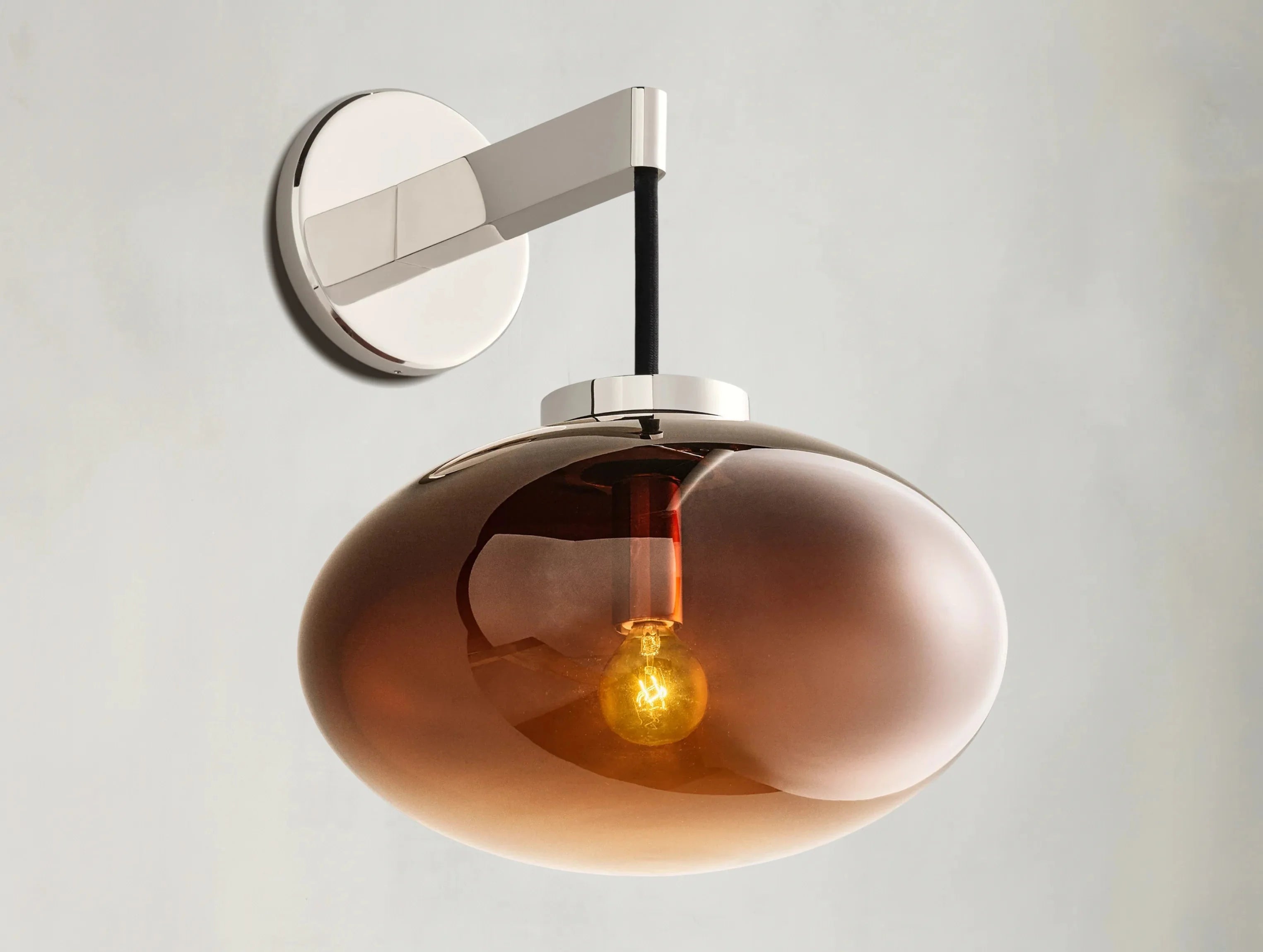 Cabret Glass Sconce ZELNO LIGHTING