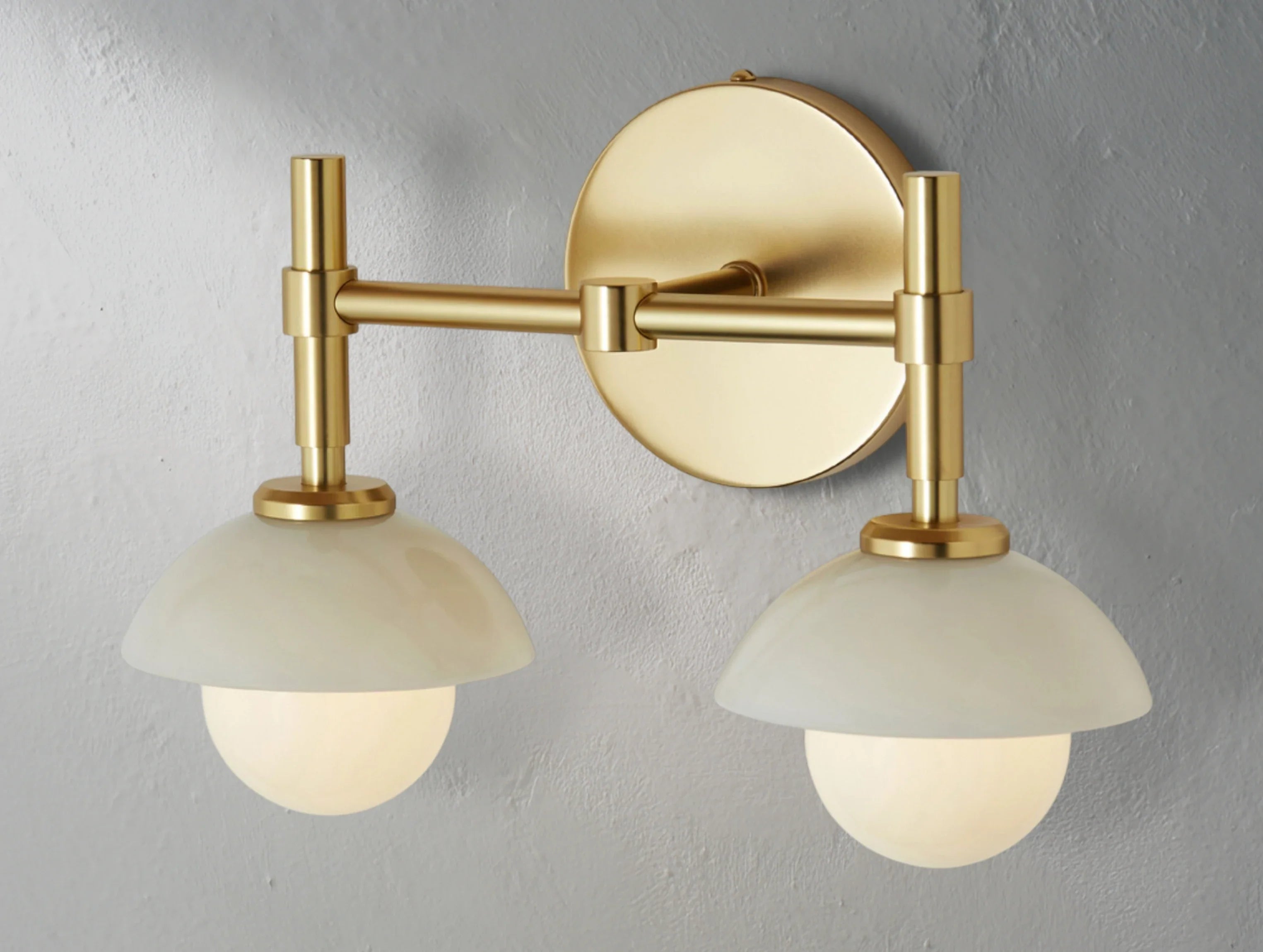Greensh Double Sconce - ZELNO LIGHTING