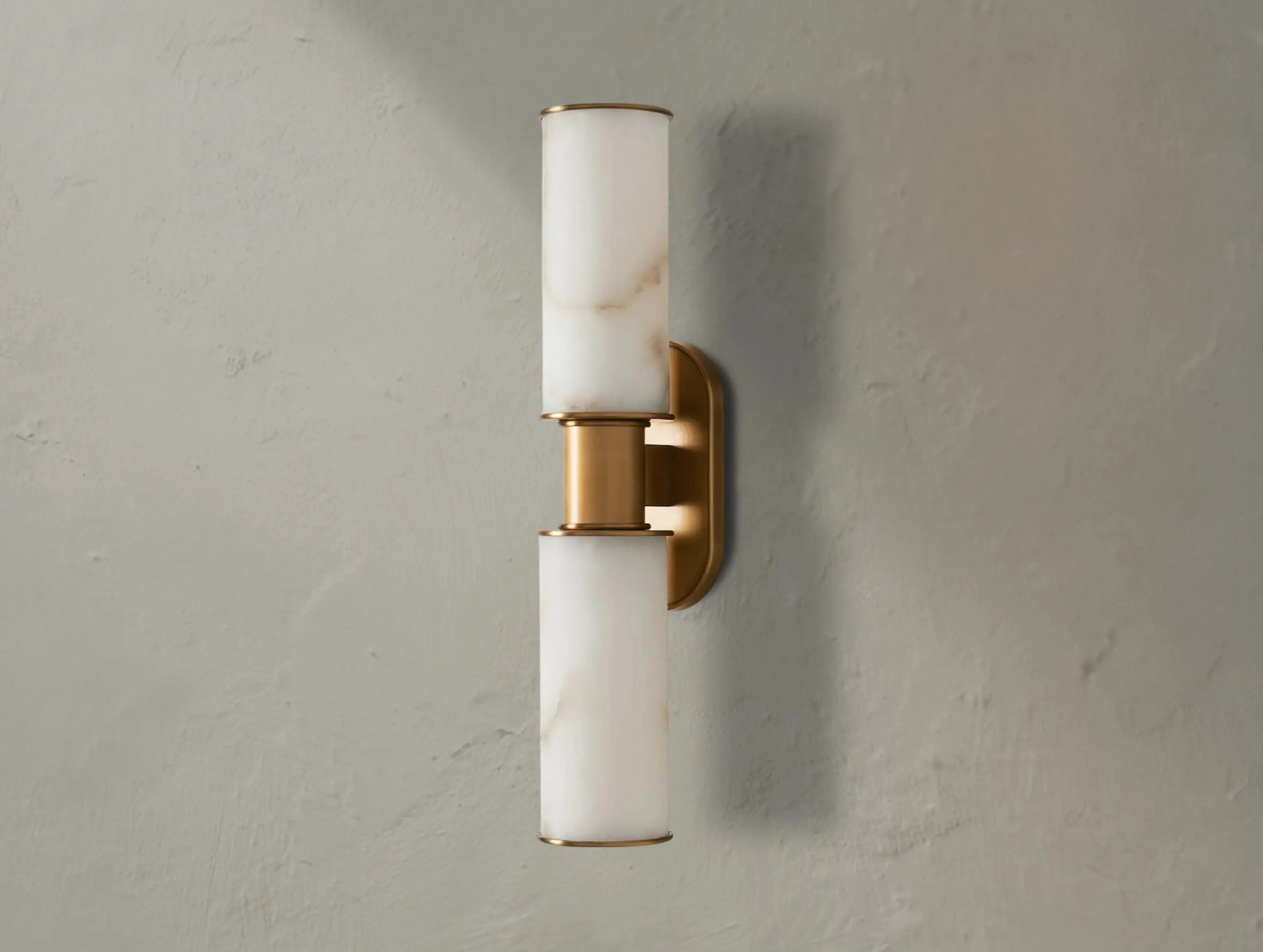 Horlin Double Sconce in Alabaster ZELNO LIGHTING