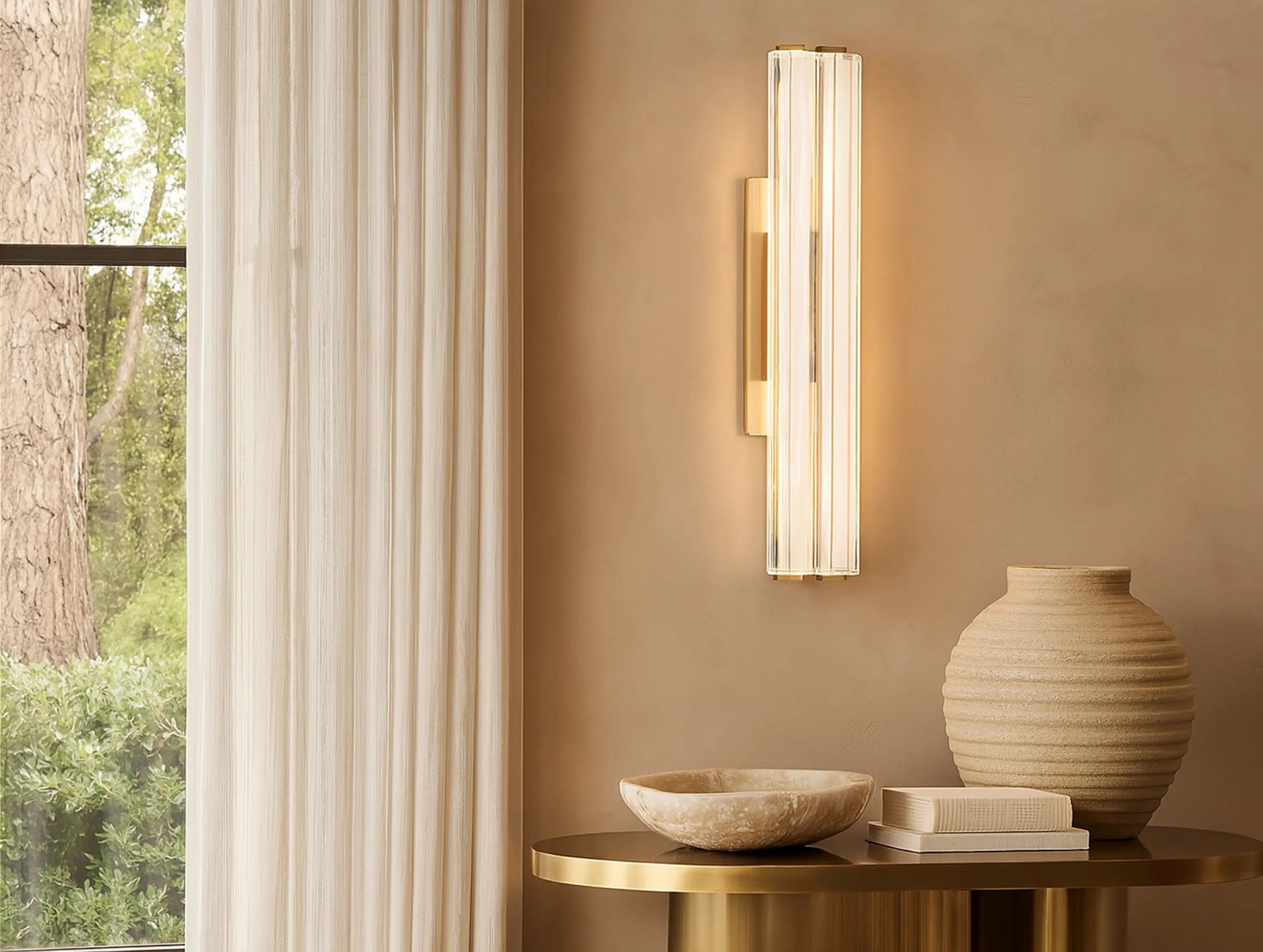 Ardubon Crystal Double Sconce ZELNO LIGHTING
