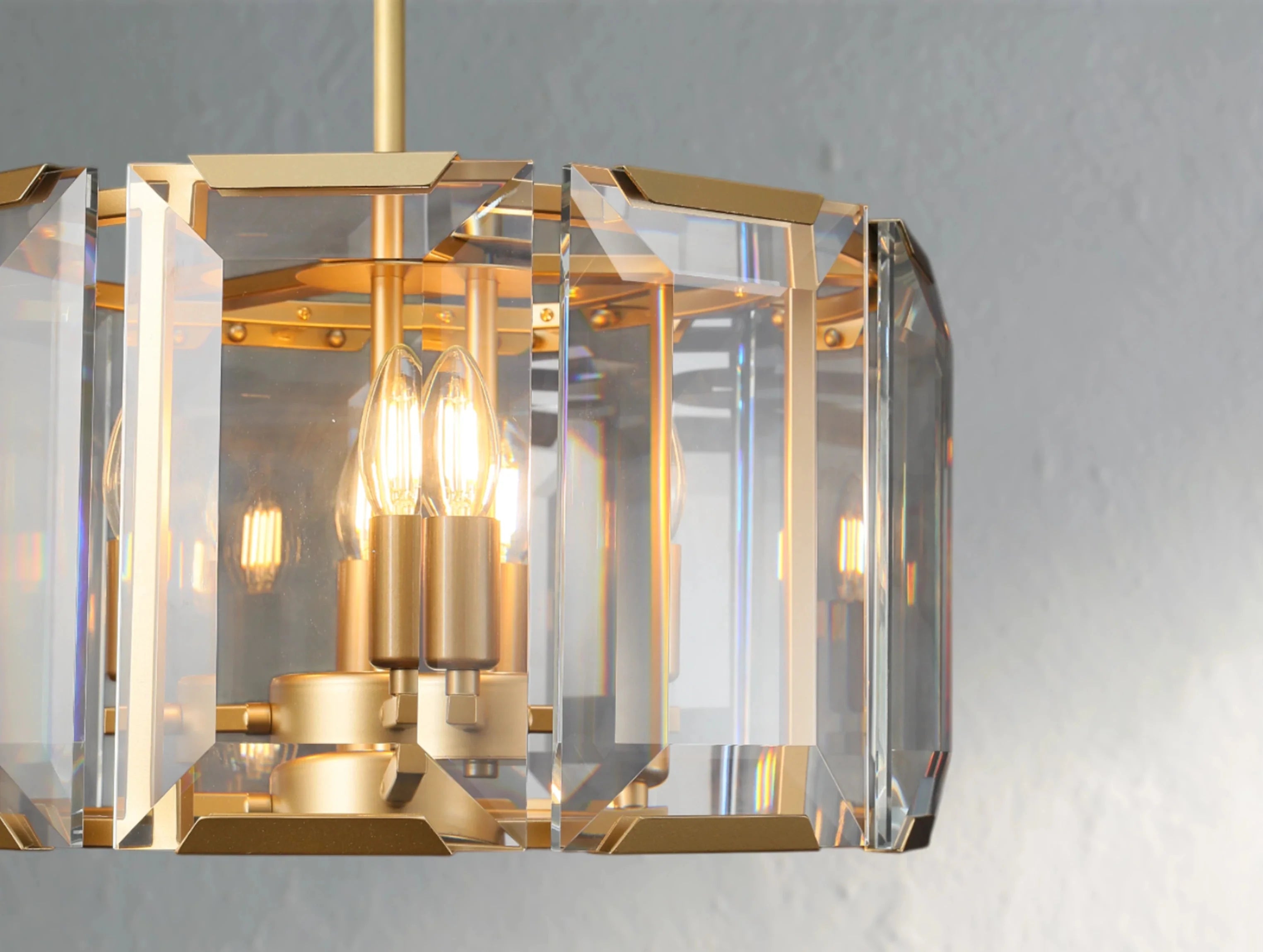 Valonne Crystal Round Chandelier ZELNO LIGHTING