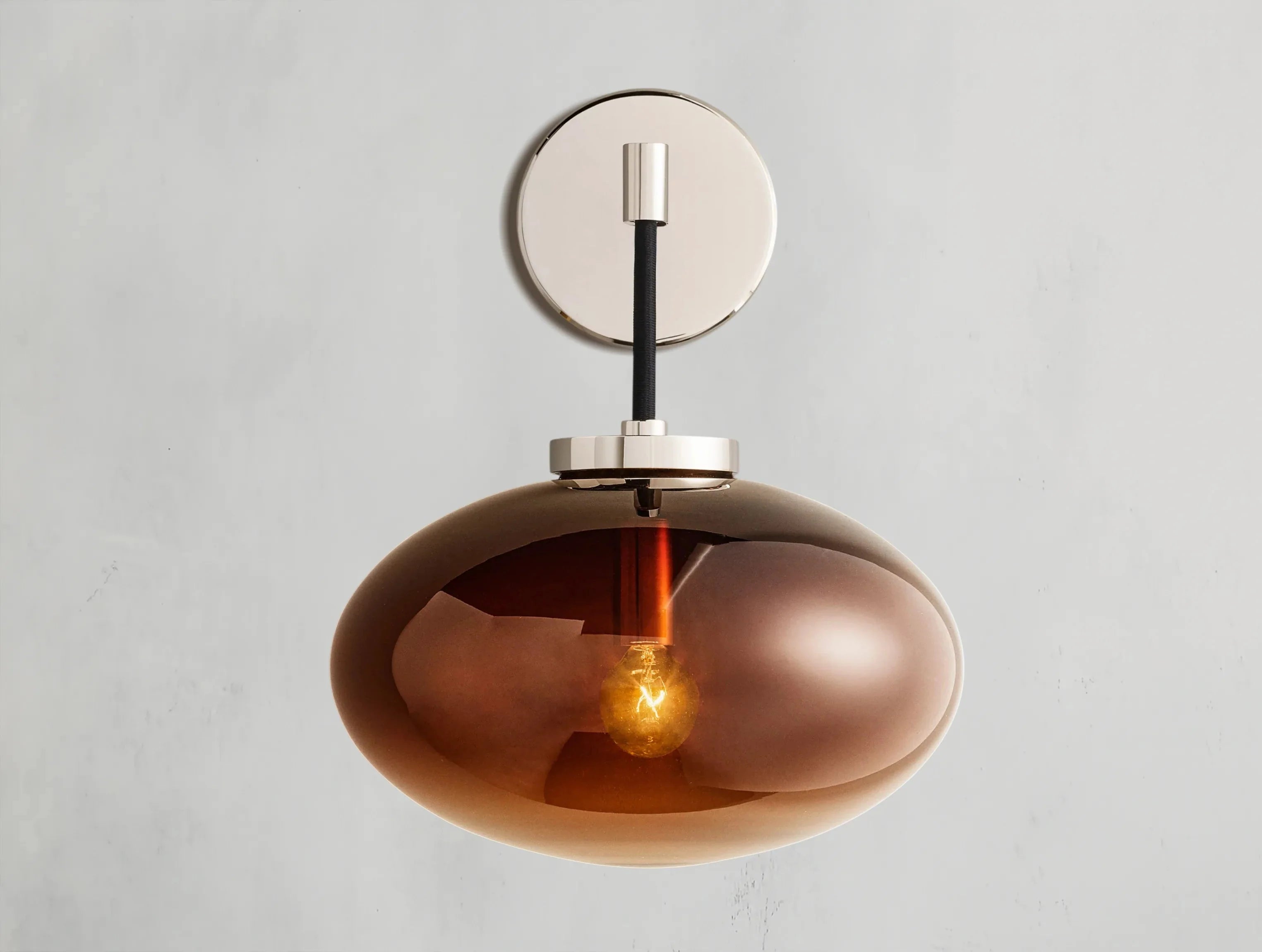 Cabret Glass Sconce ZELNO LIGHTING