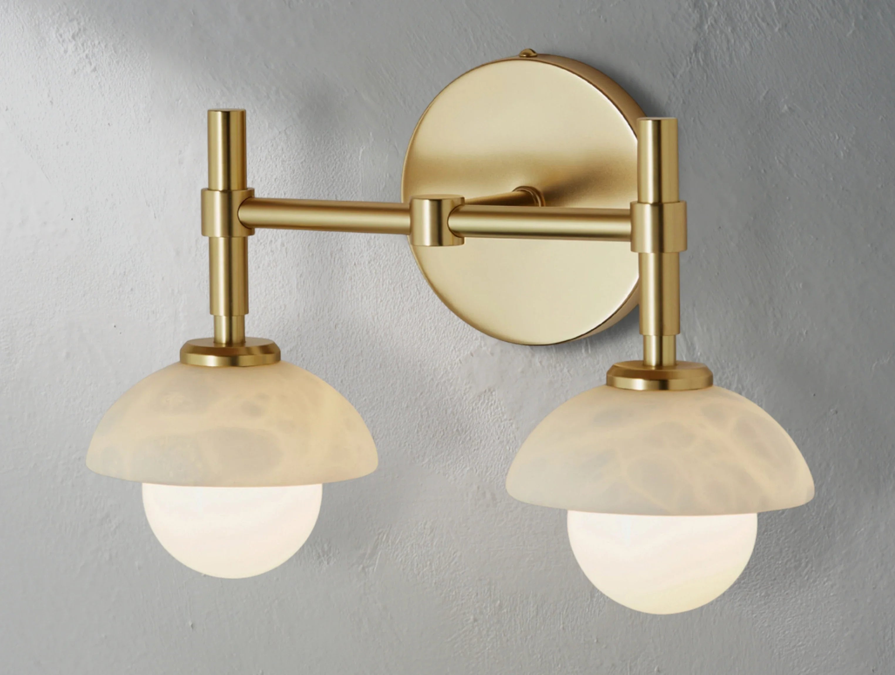 Greensh Double Sconce - ZELNO LIGHTING