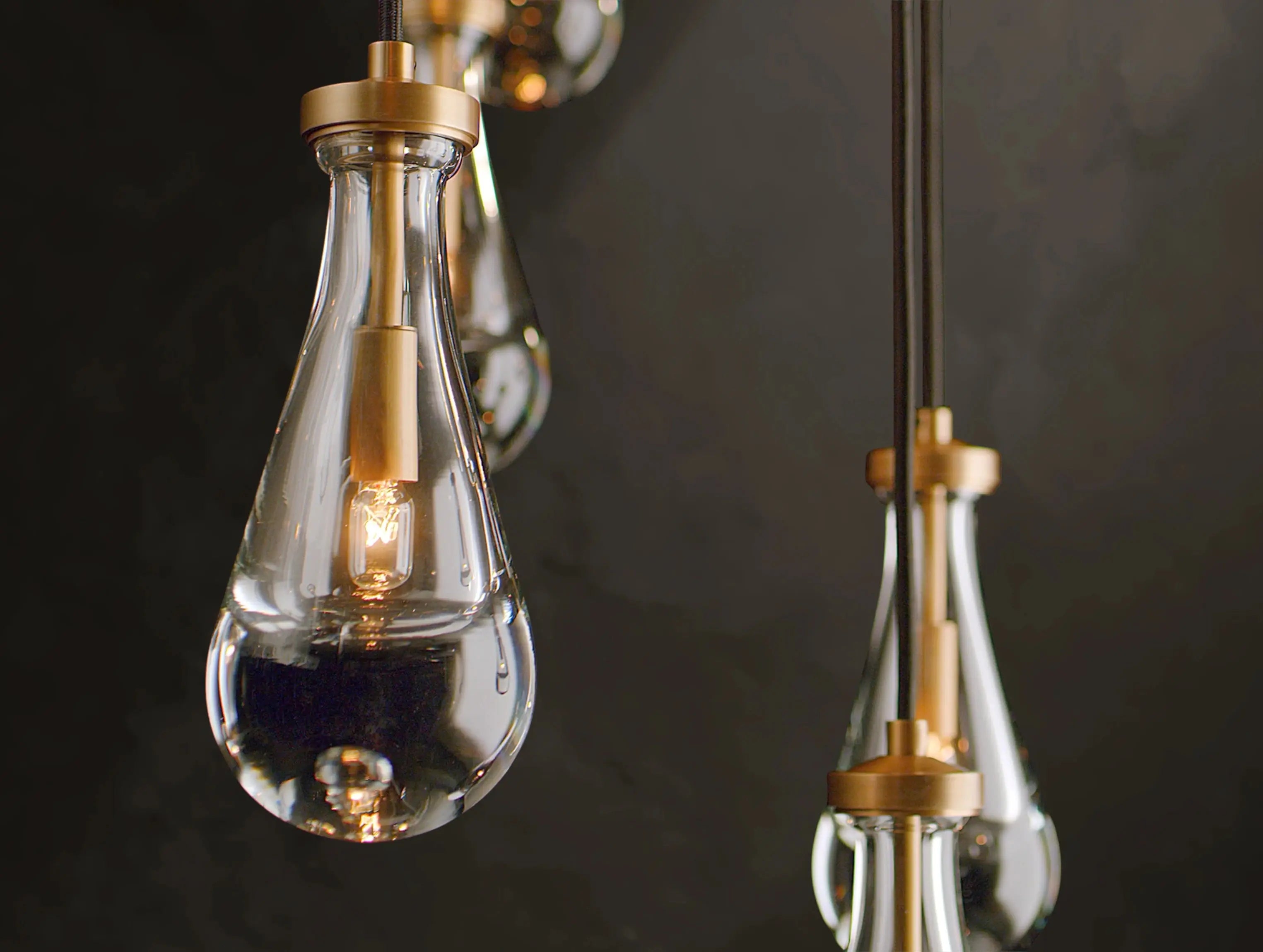 Rainfall Rectangular Chandelier ZELNO LIGHTING