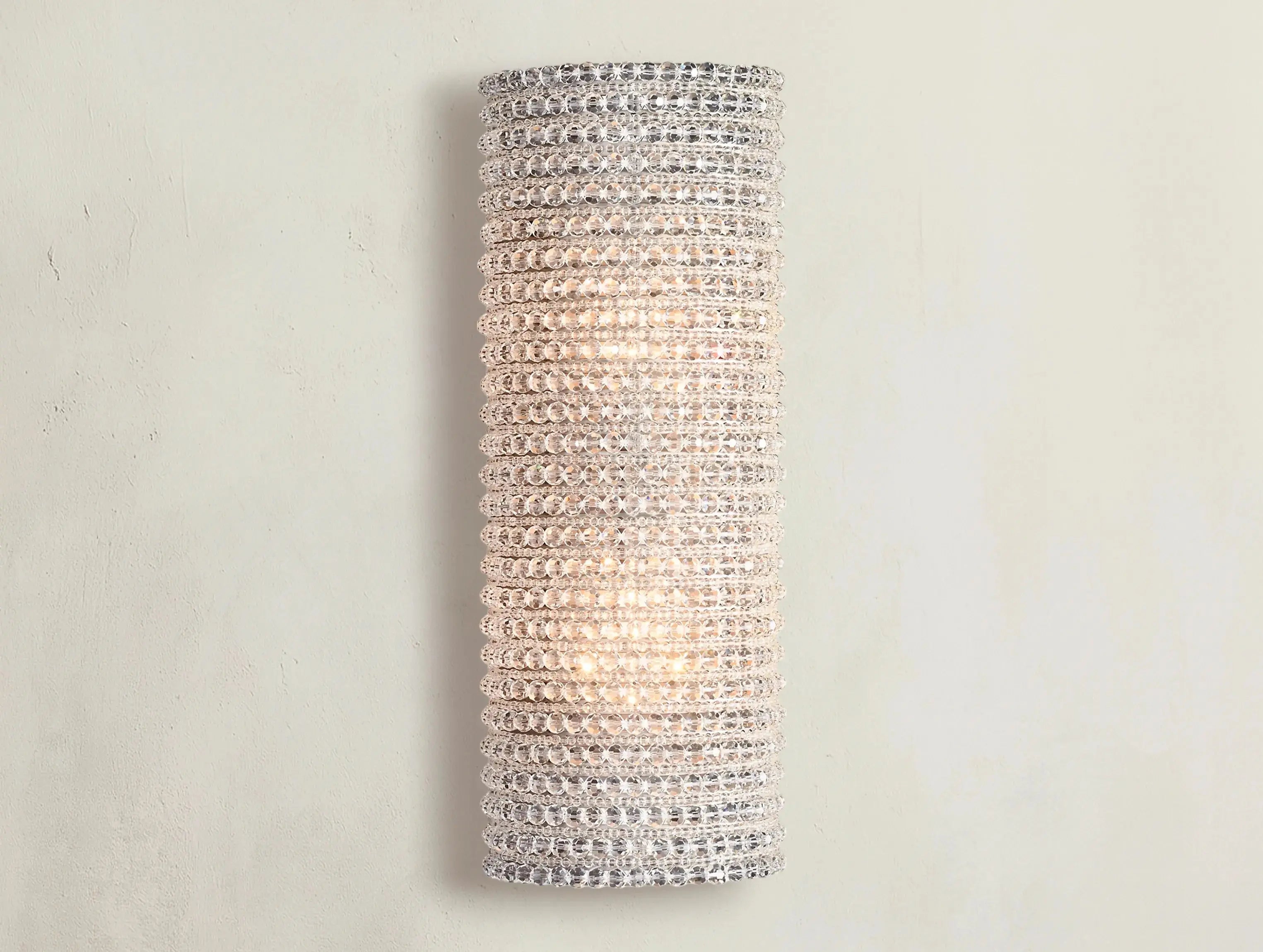 Macho Crystal Halo Clear Glass Sconce ZELNO LIGHTING