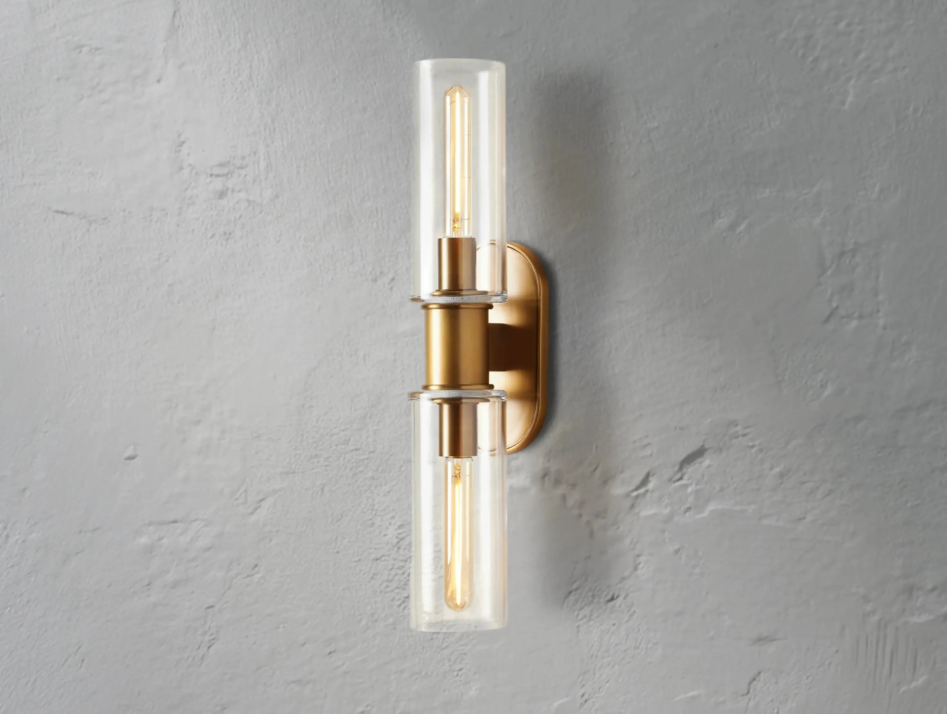 Horlin Double Sconce in Clear ZELNO LIGHTING