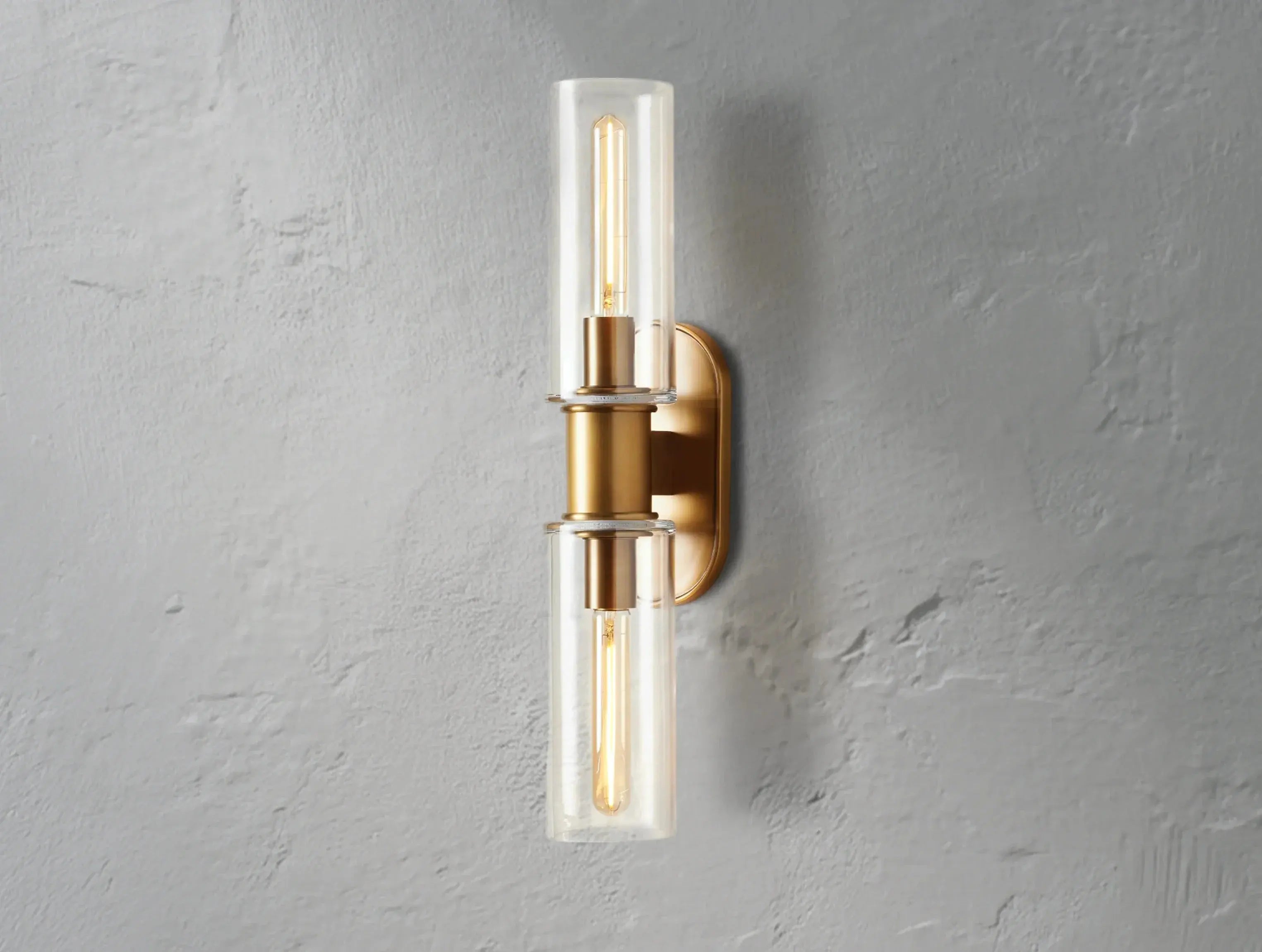 Horlin Double Sconce in Clear ZELNO LIGHTING