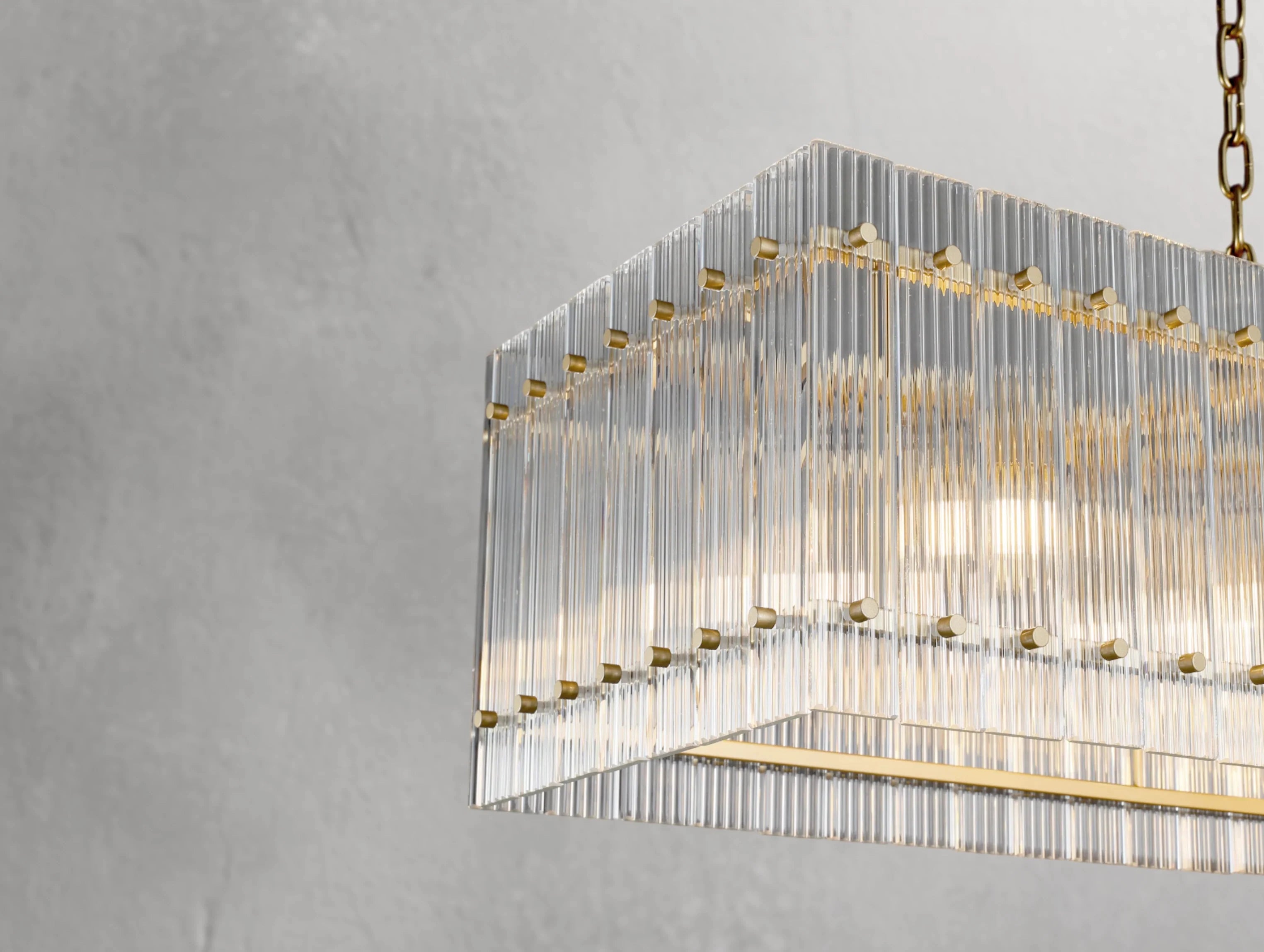 Royce Rectangular Chandelier ZELNO LIGHTING