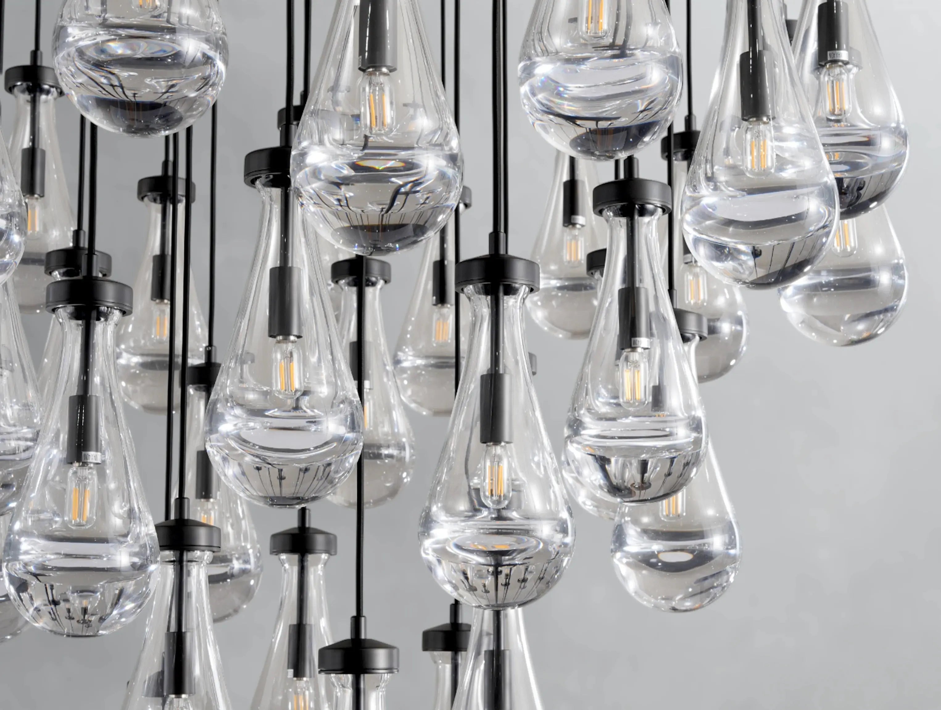 Rainfall Round Chandelier ZELNO LIGHTING