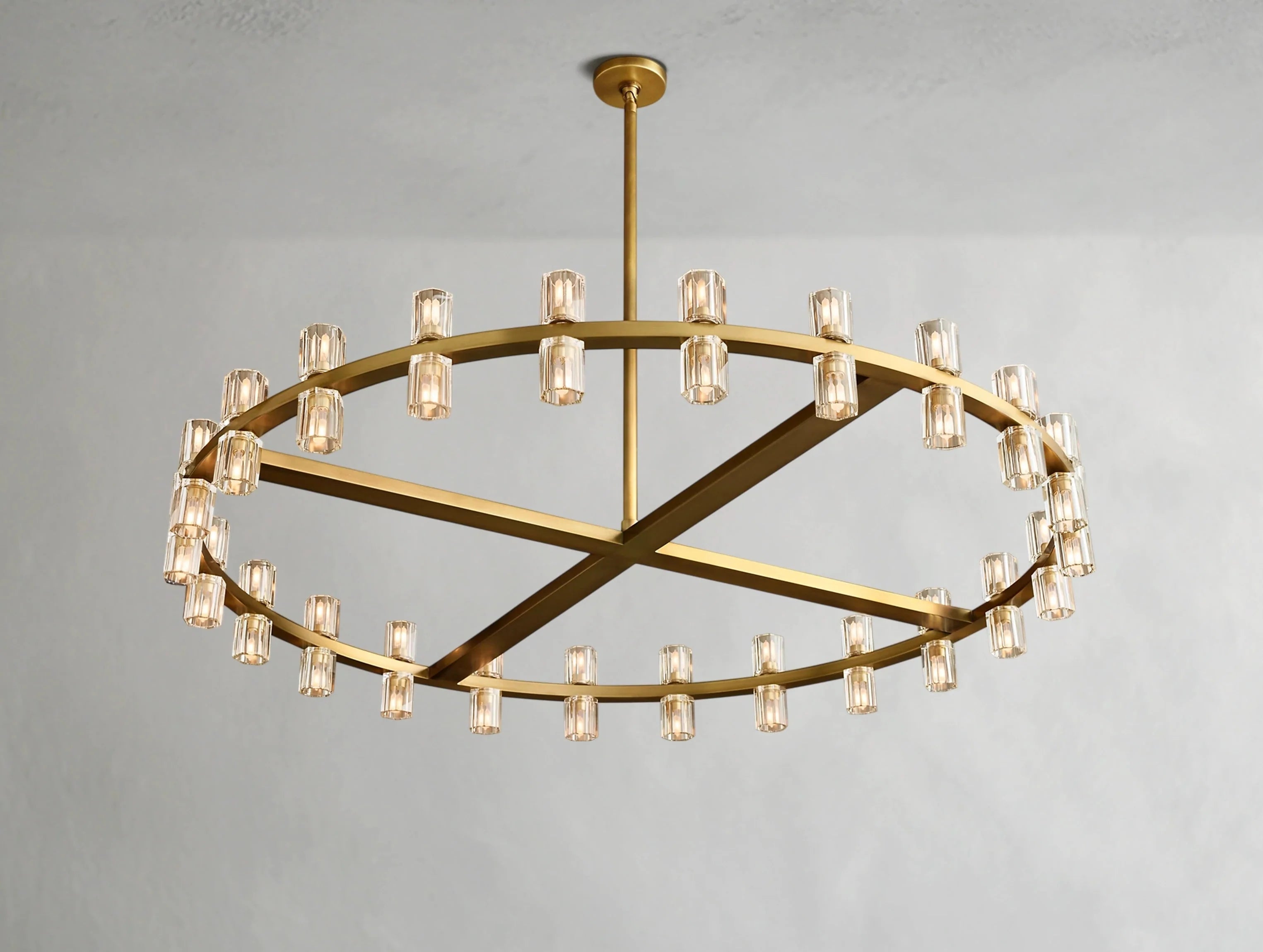 Gearra LED Round Chandelier ZELNO LIGHTING