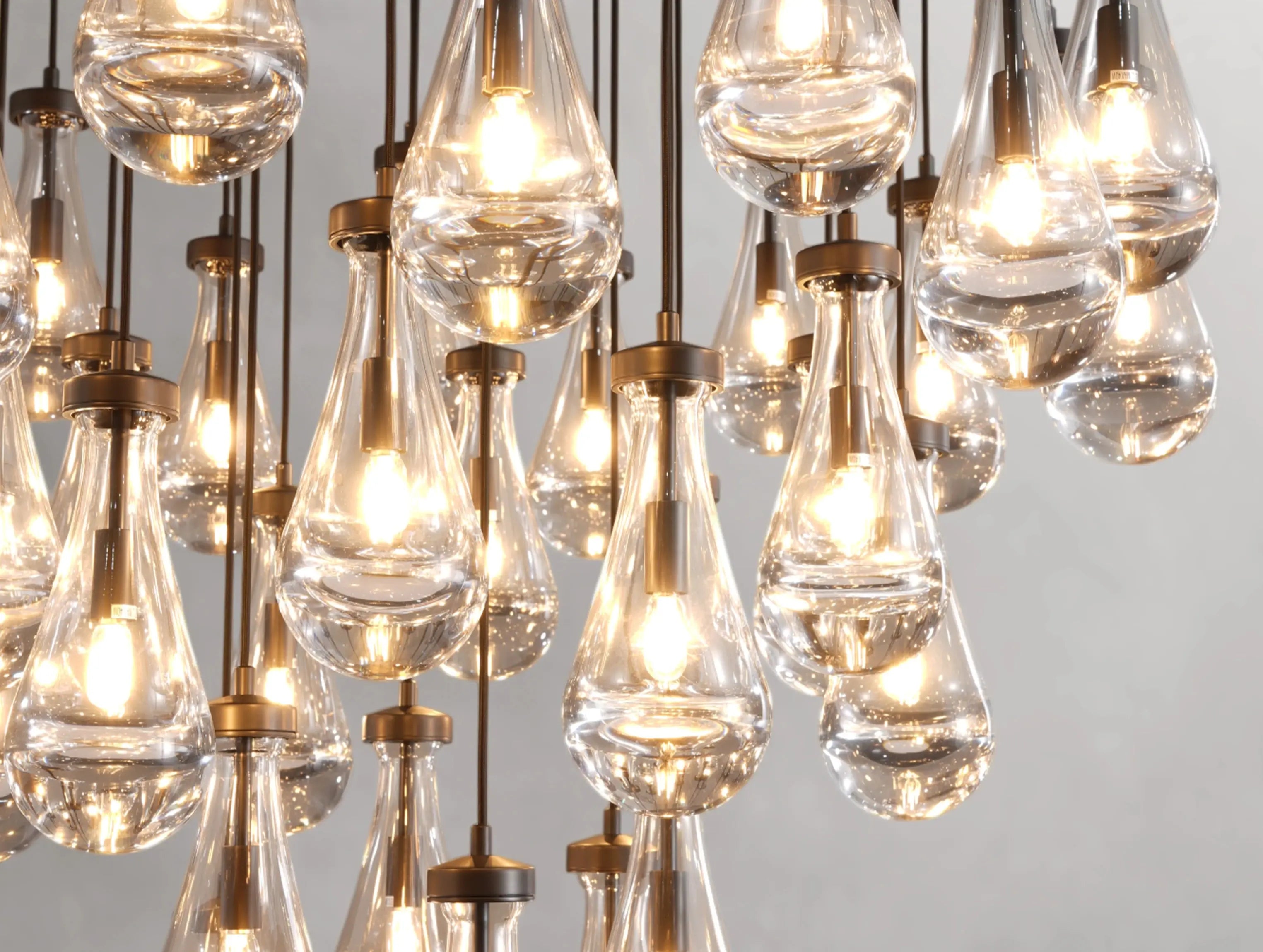 Rainfall Round Chandelier ZELNO LIGHTING