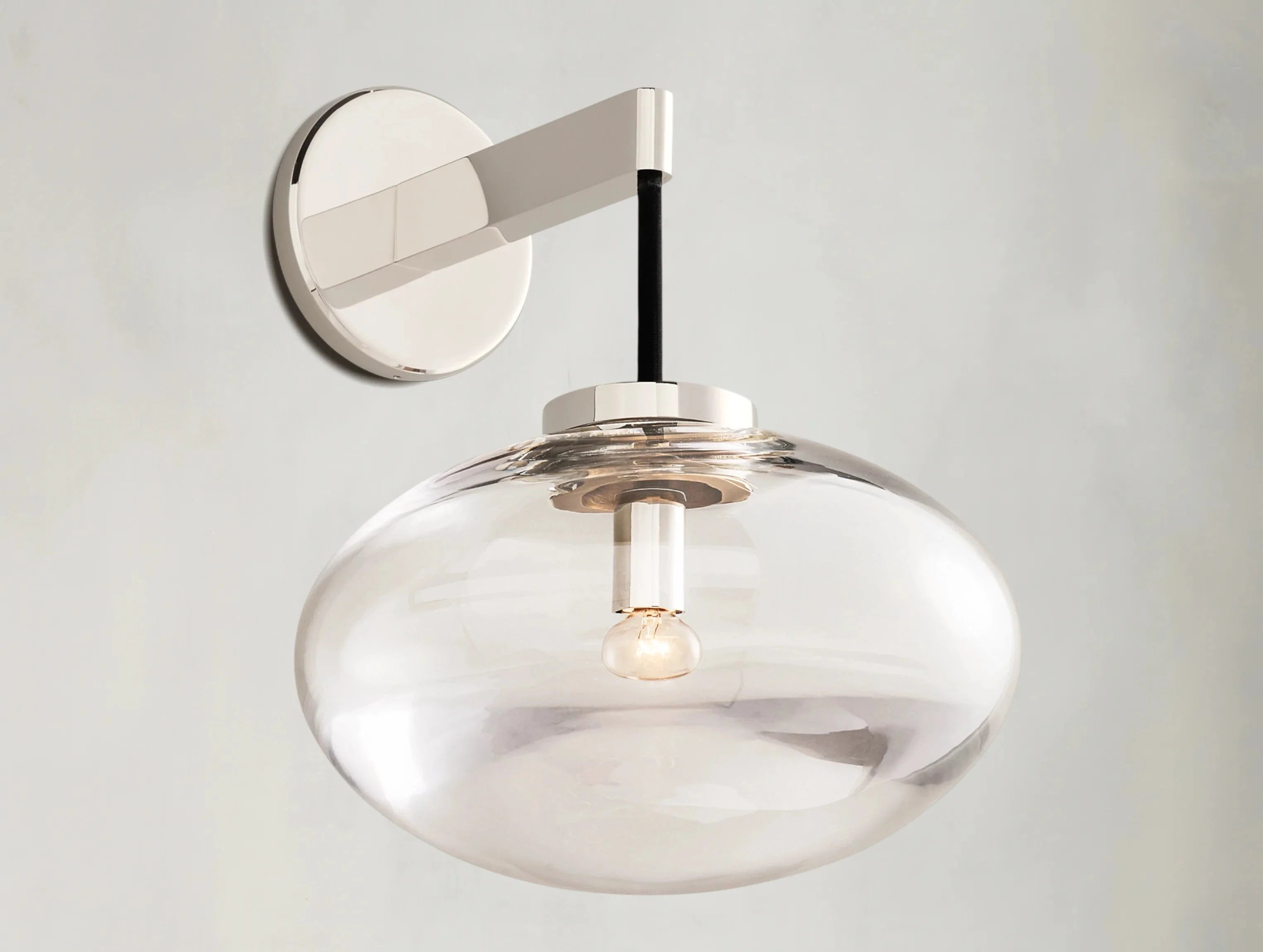Cabret Glass Sconce ZELNO LIGHTING