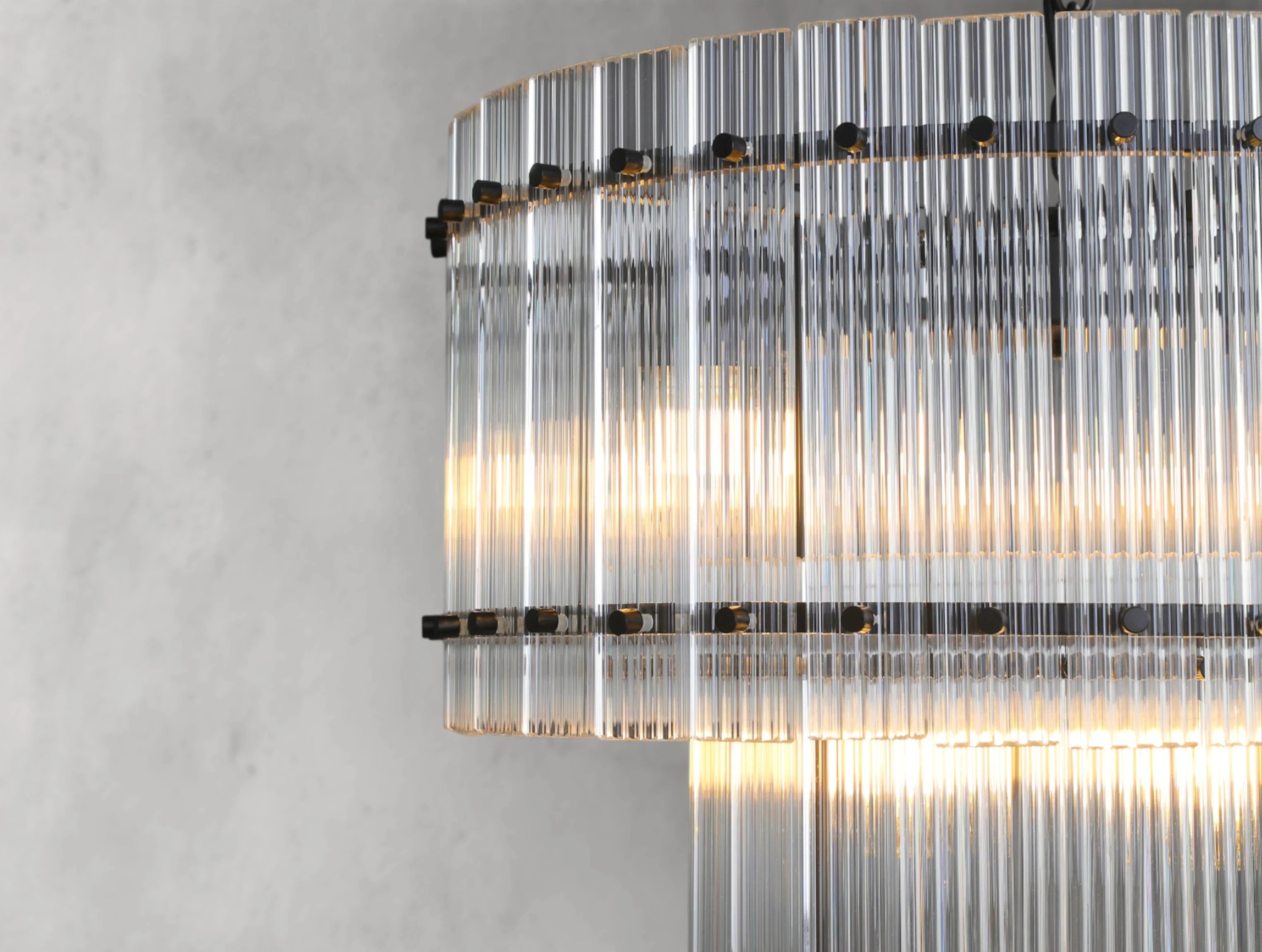 Royce Two-Tier Round Chandelier ZELNO LIGHTING