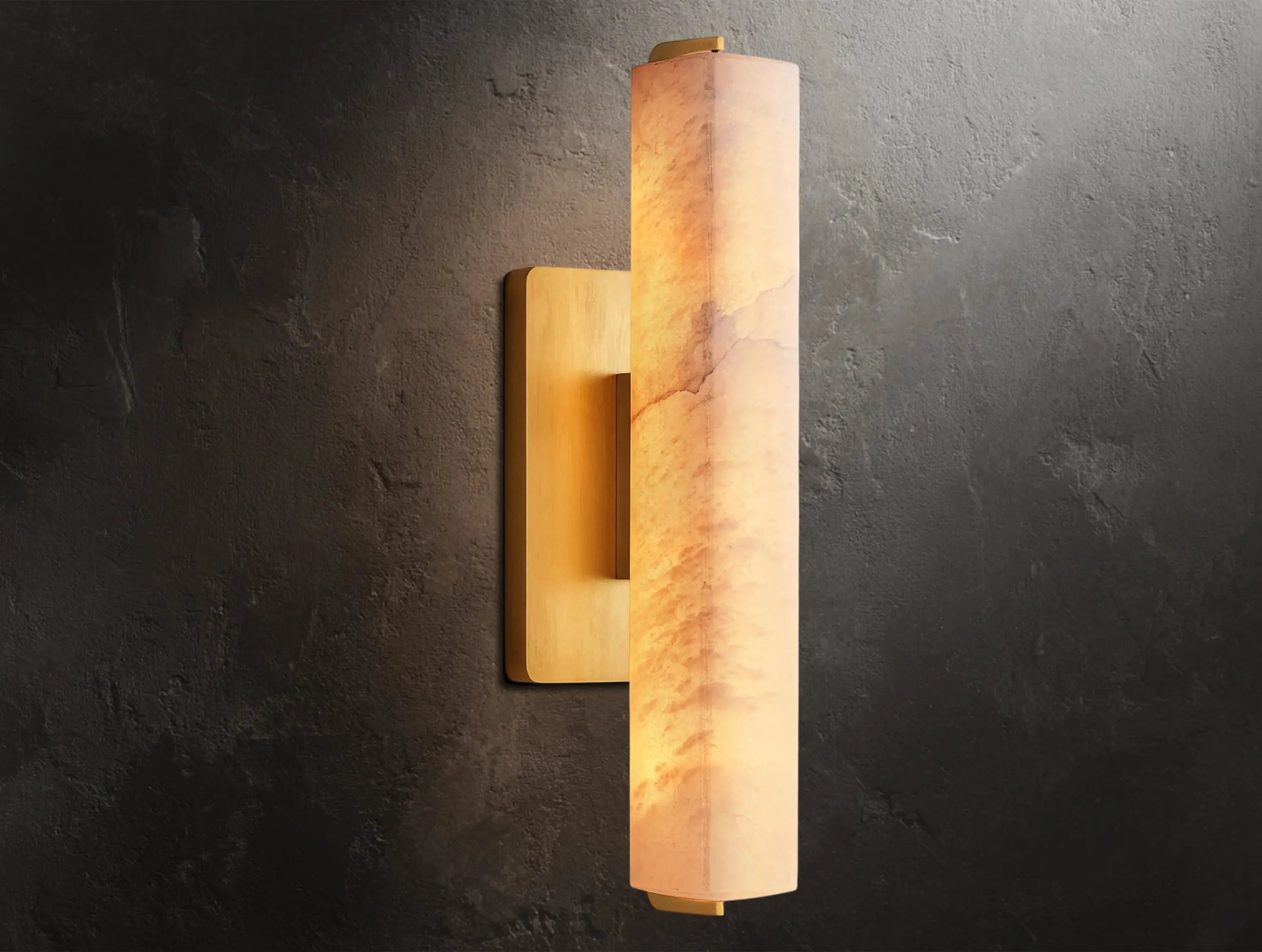 Ardubon Alabaster Single Sconce ZELNO LIGHTING