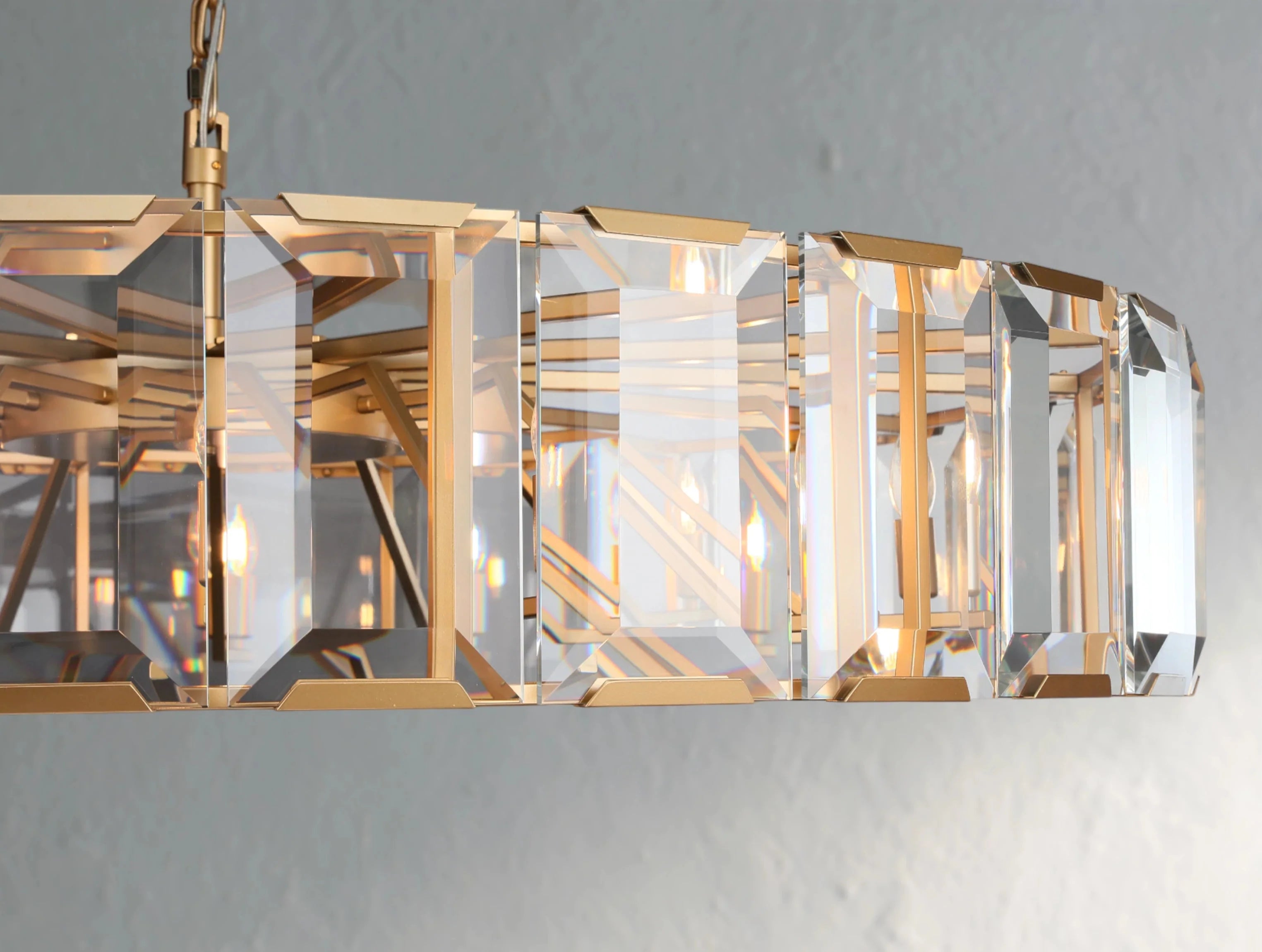 Valonne Crystal Round Chandelier ZELNO LIGHTING