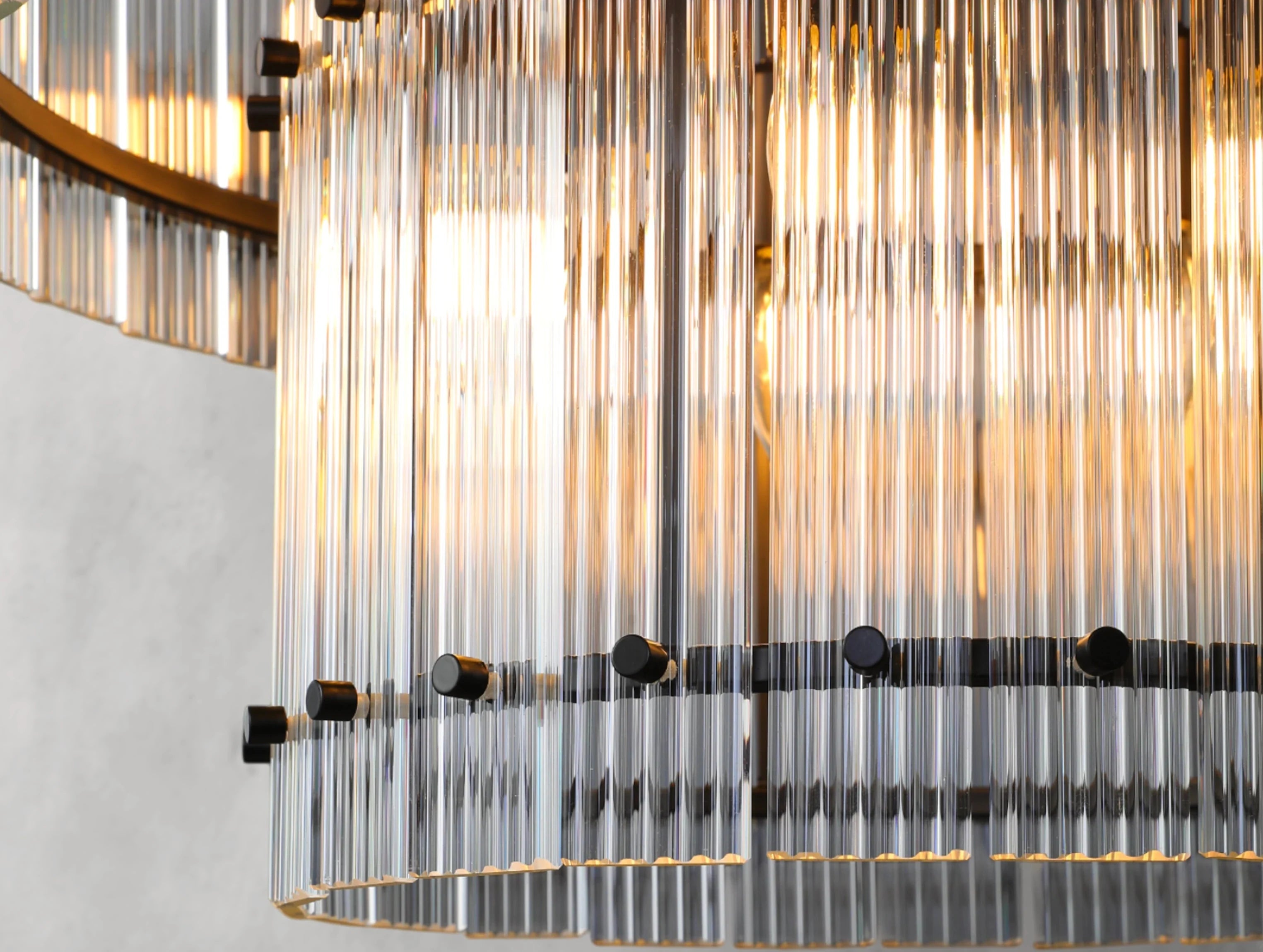 Royce Two-Tier Round Chandelier ZELNO LIGHTING