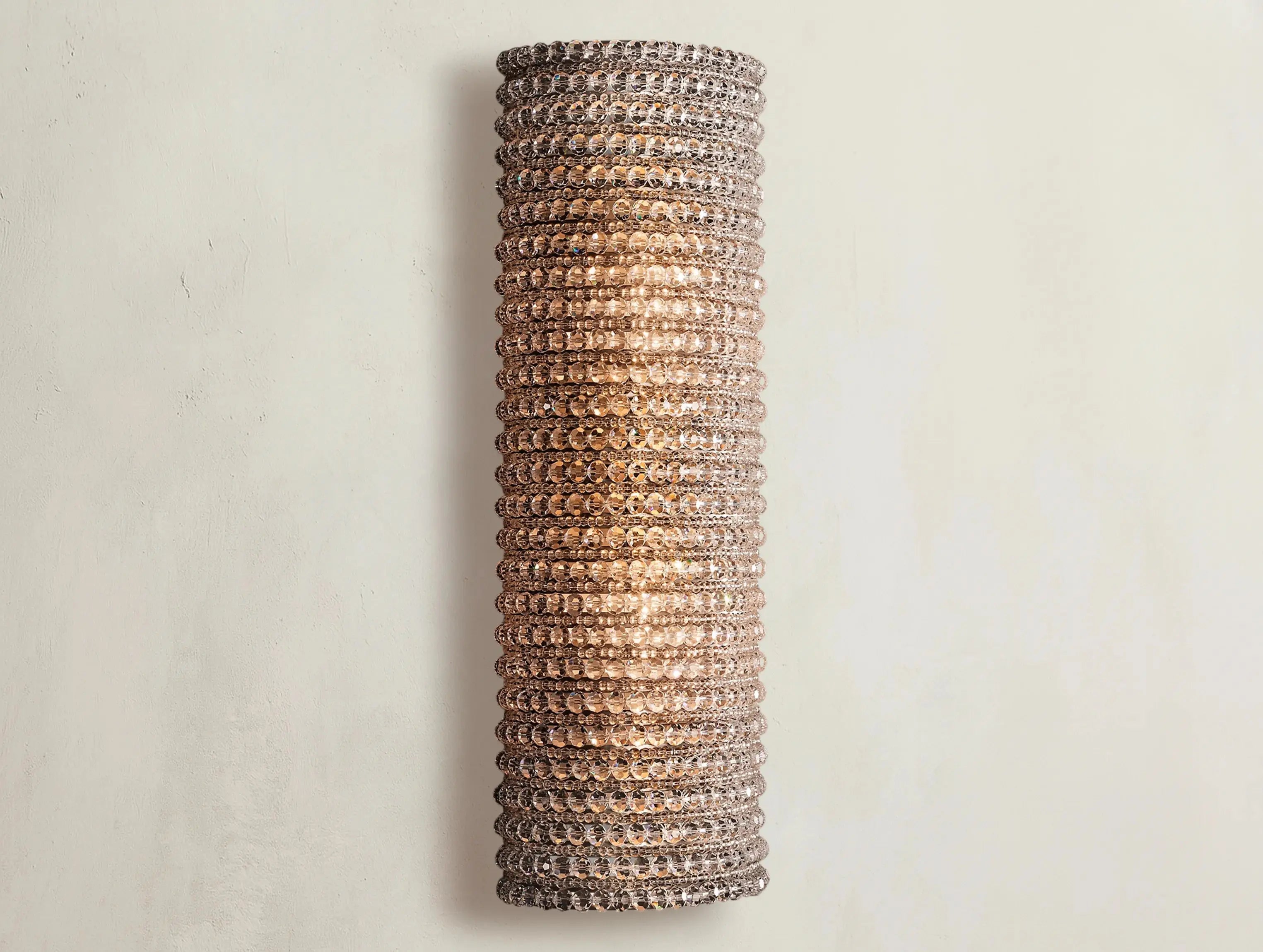 Macho Crystal Halo Clear Glass Sconce ZELNO LIGHTING