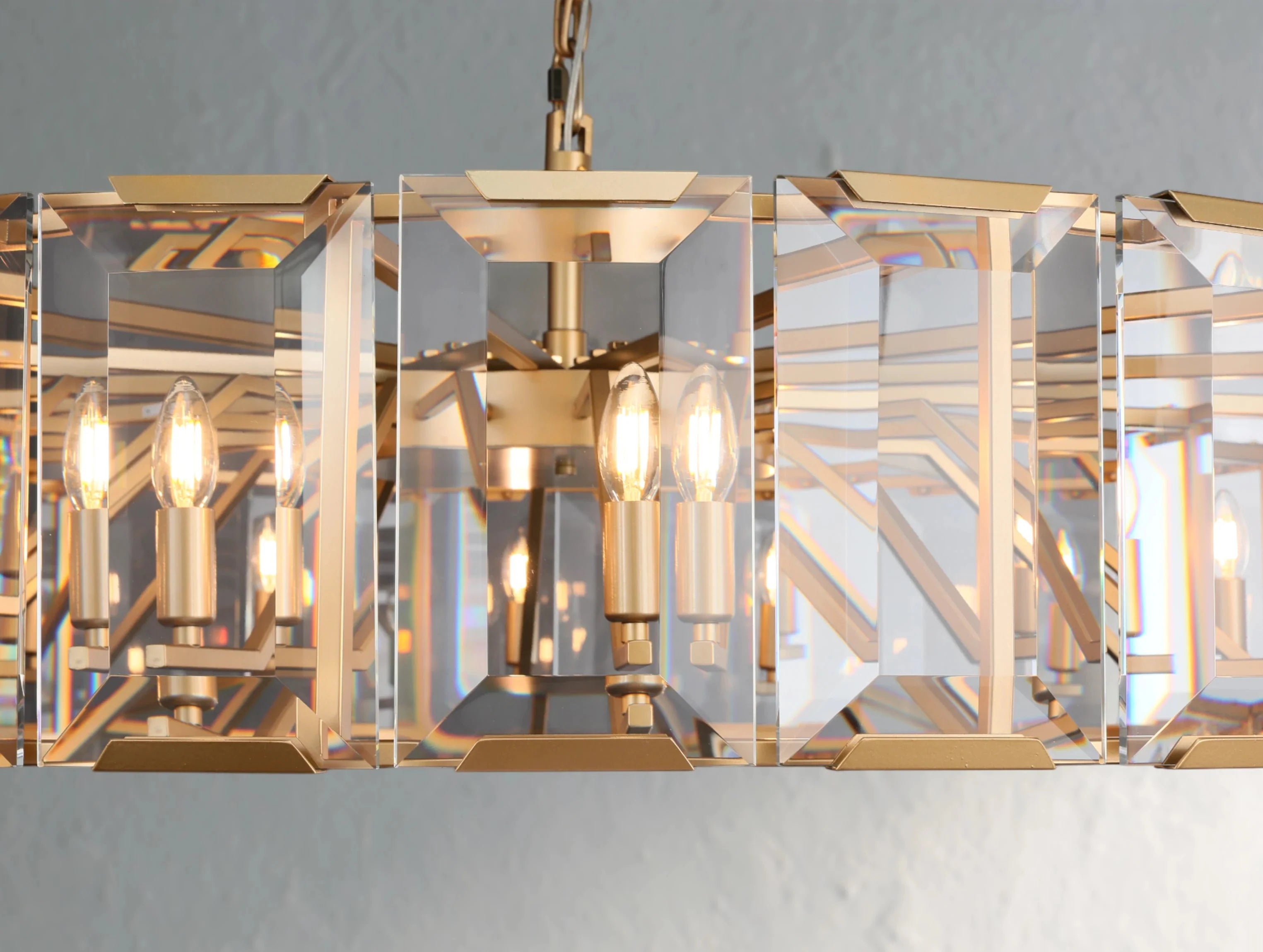 Valonne Crystal Round Chandelier ZELNO LIGHTING