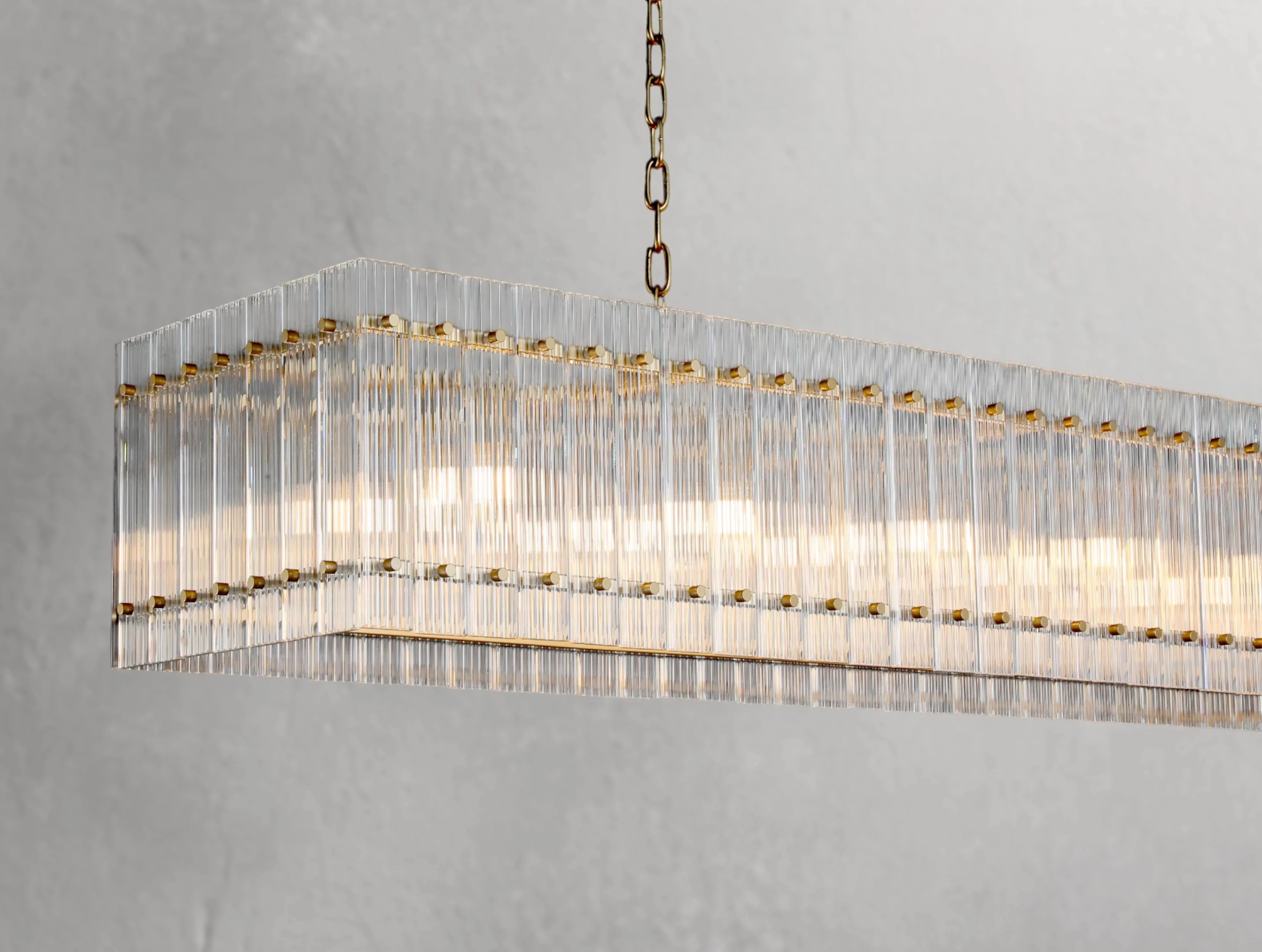 Royce Rectangular Chandelier ZELNO LIGHTING
