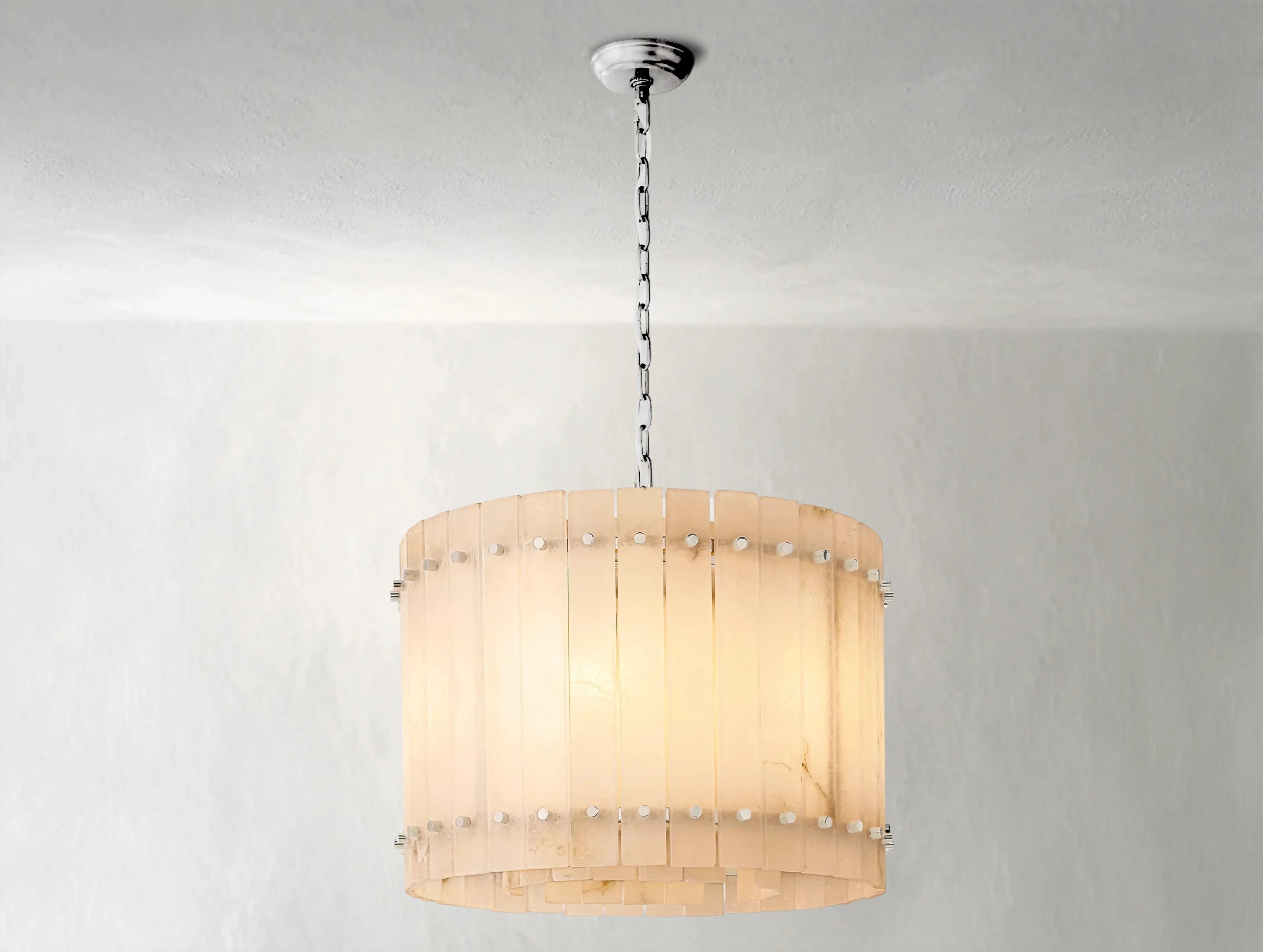 Royce Alabaster Round Chandelier ZELNO LIGHTING