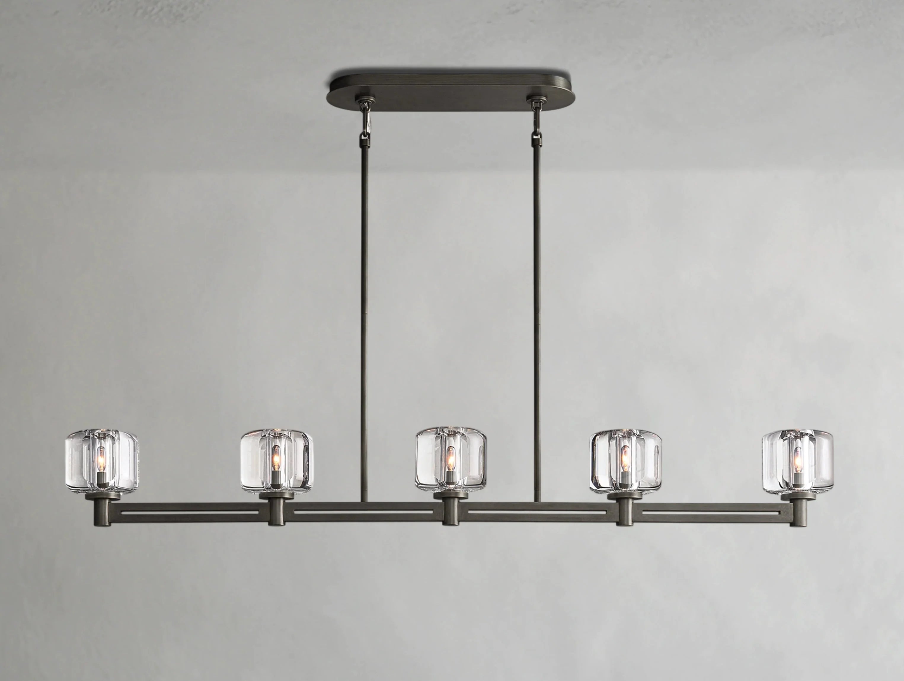 Demanette Linear Chandelier ZELNO LIGHTING