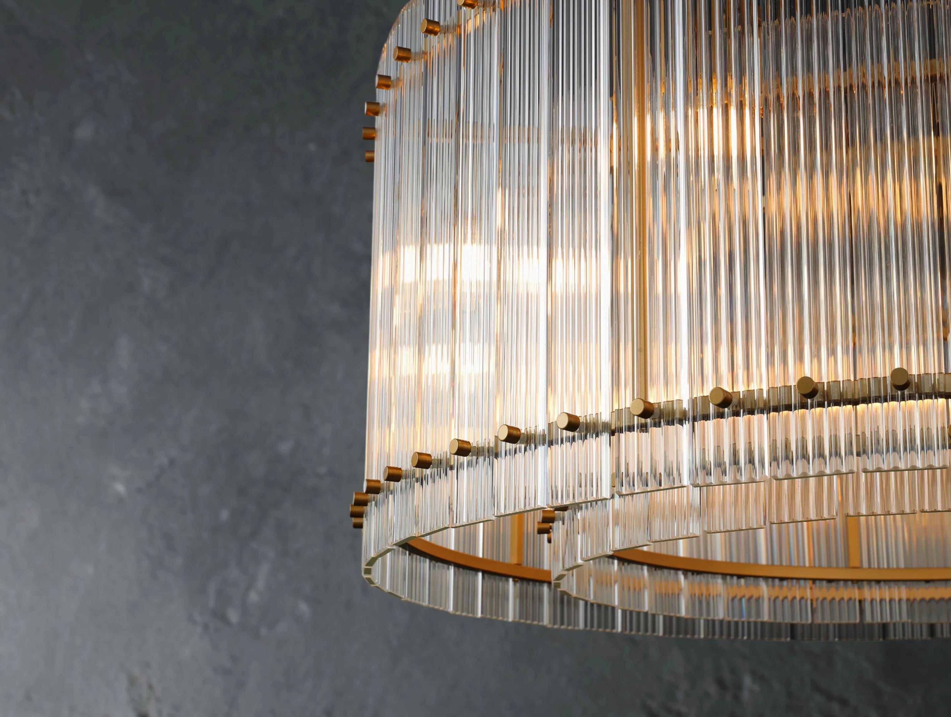 Royce Round Chandelier ZELNO LIGHTING
