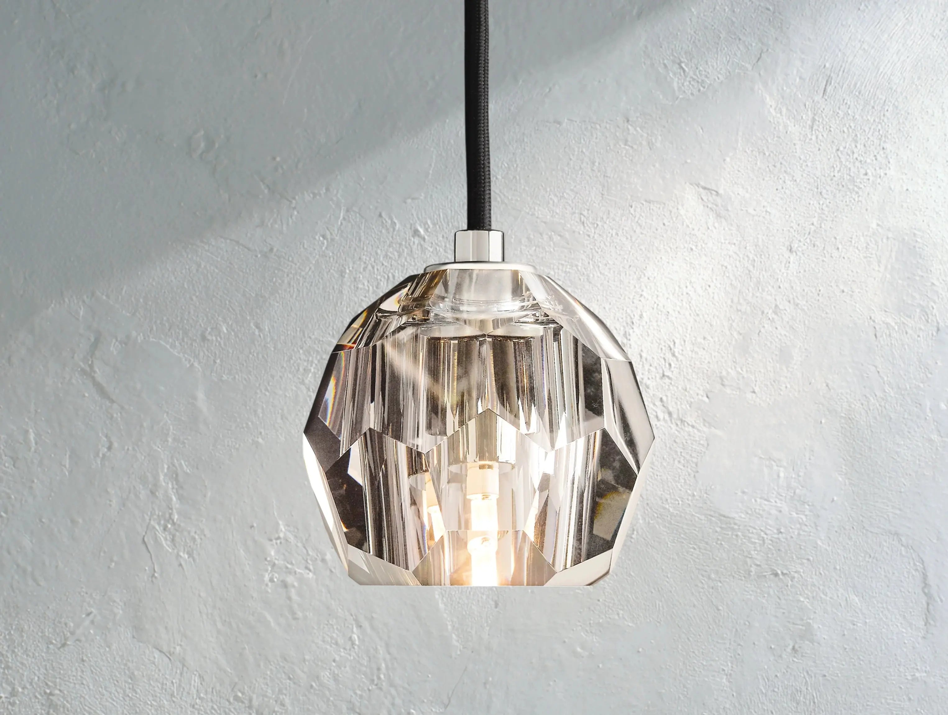 Orbital Cristal Glass Cord Pendant ZELNO LIGHTING