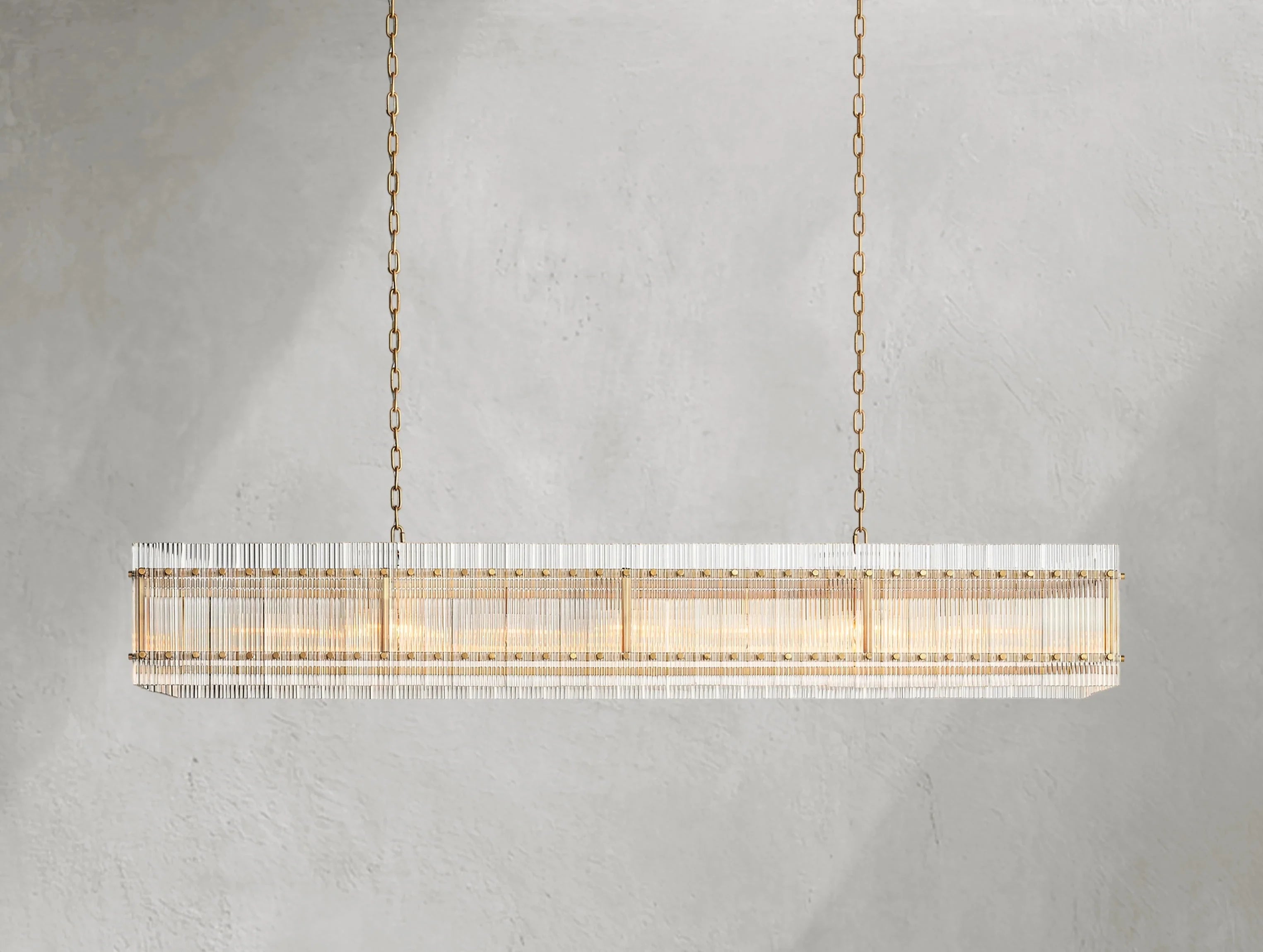 Royce Rectangular Chandelier ZELNO LIGHTING
