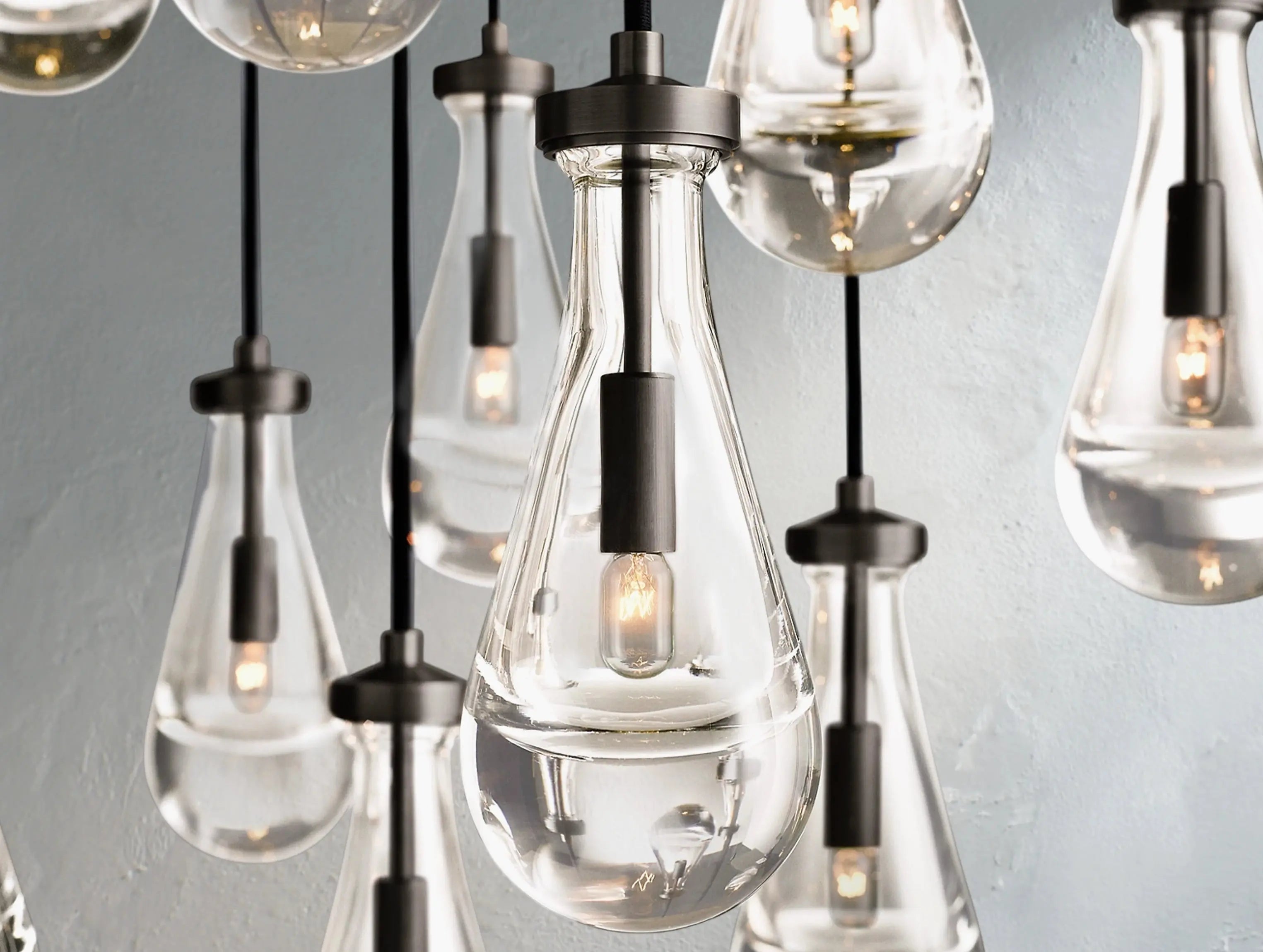 Rainfall Round Chandelier ZELNO LIGHTING