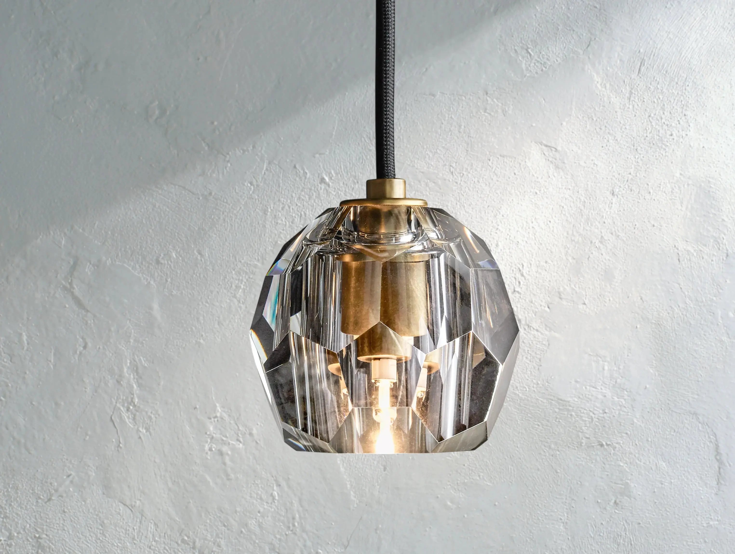 Orbital Cristal Glass Cord Pendant ZELNO LIGHTING