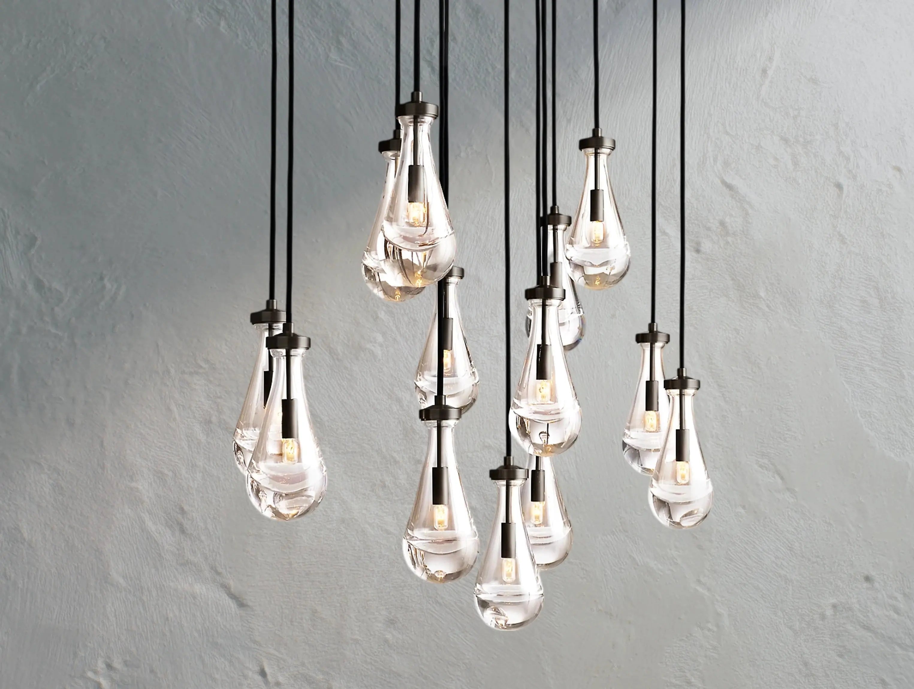 Rainfall Rectangular Chandelier ZELNO LIGHTING