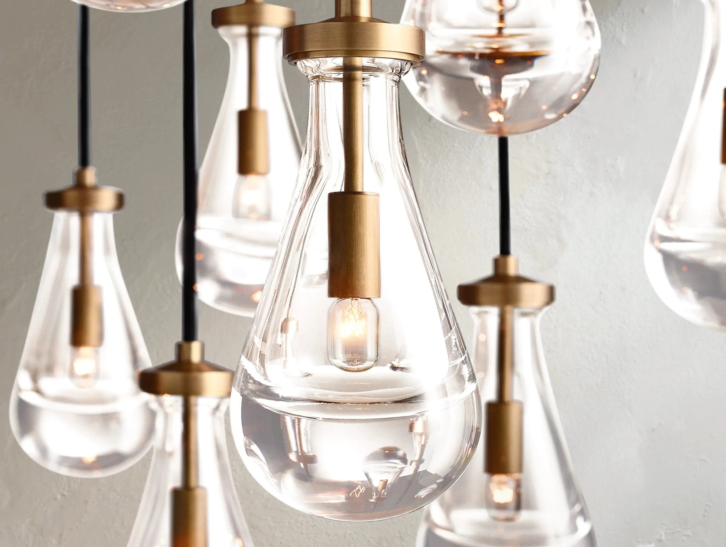 Rainfall Round Chandelier ZELNO LIGHTING