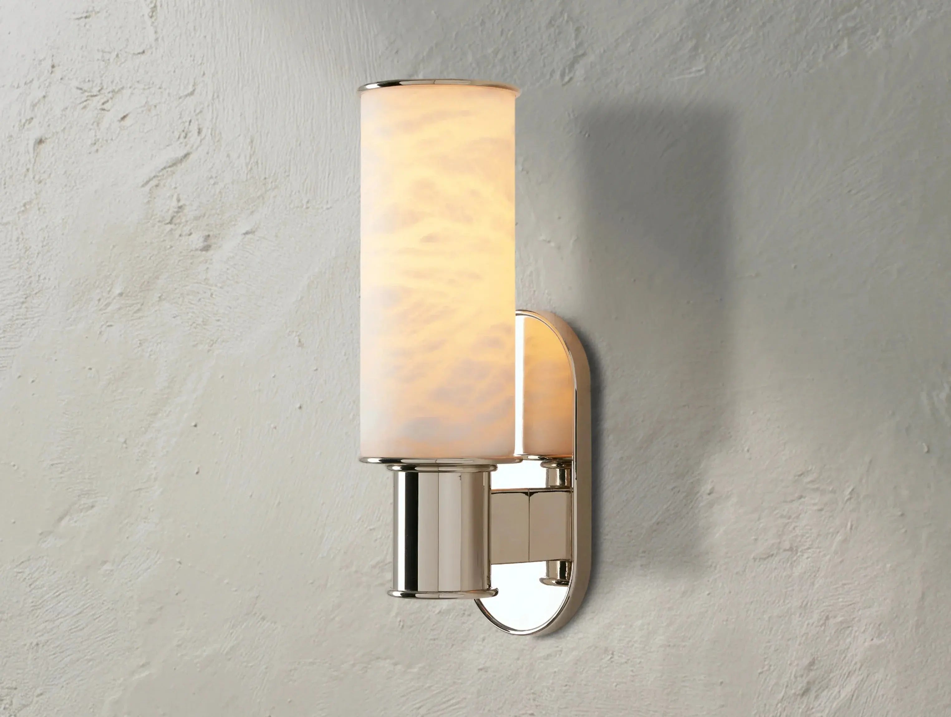 Horlin Sconce in Alabaster ZELNO LIGHTING