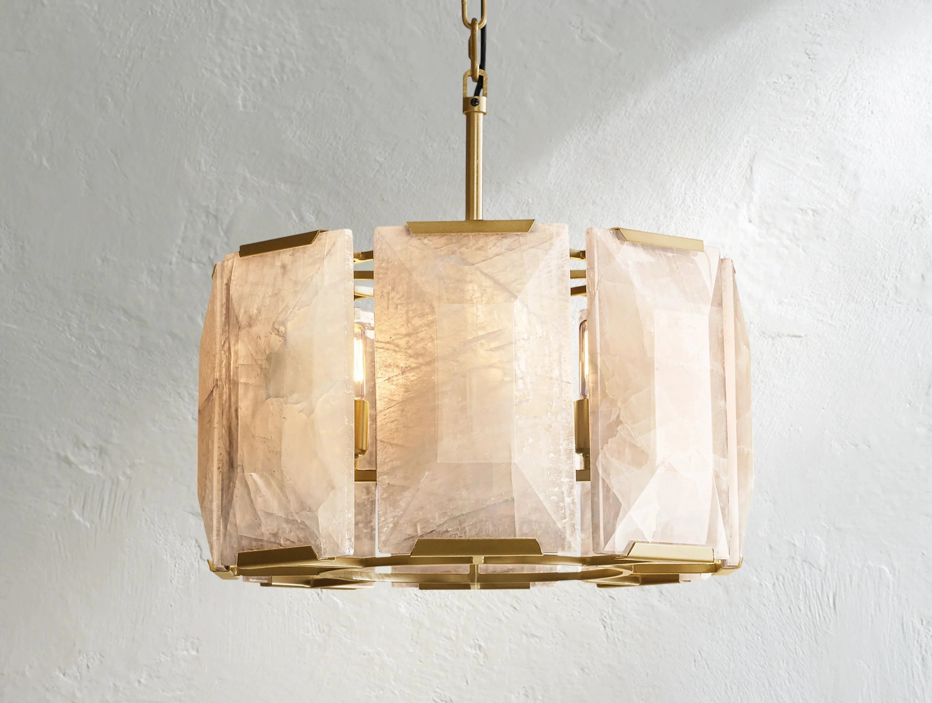 Valonne Calcite Round Chandelier ZELNO LIGHTING