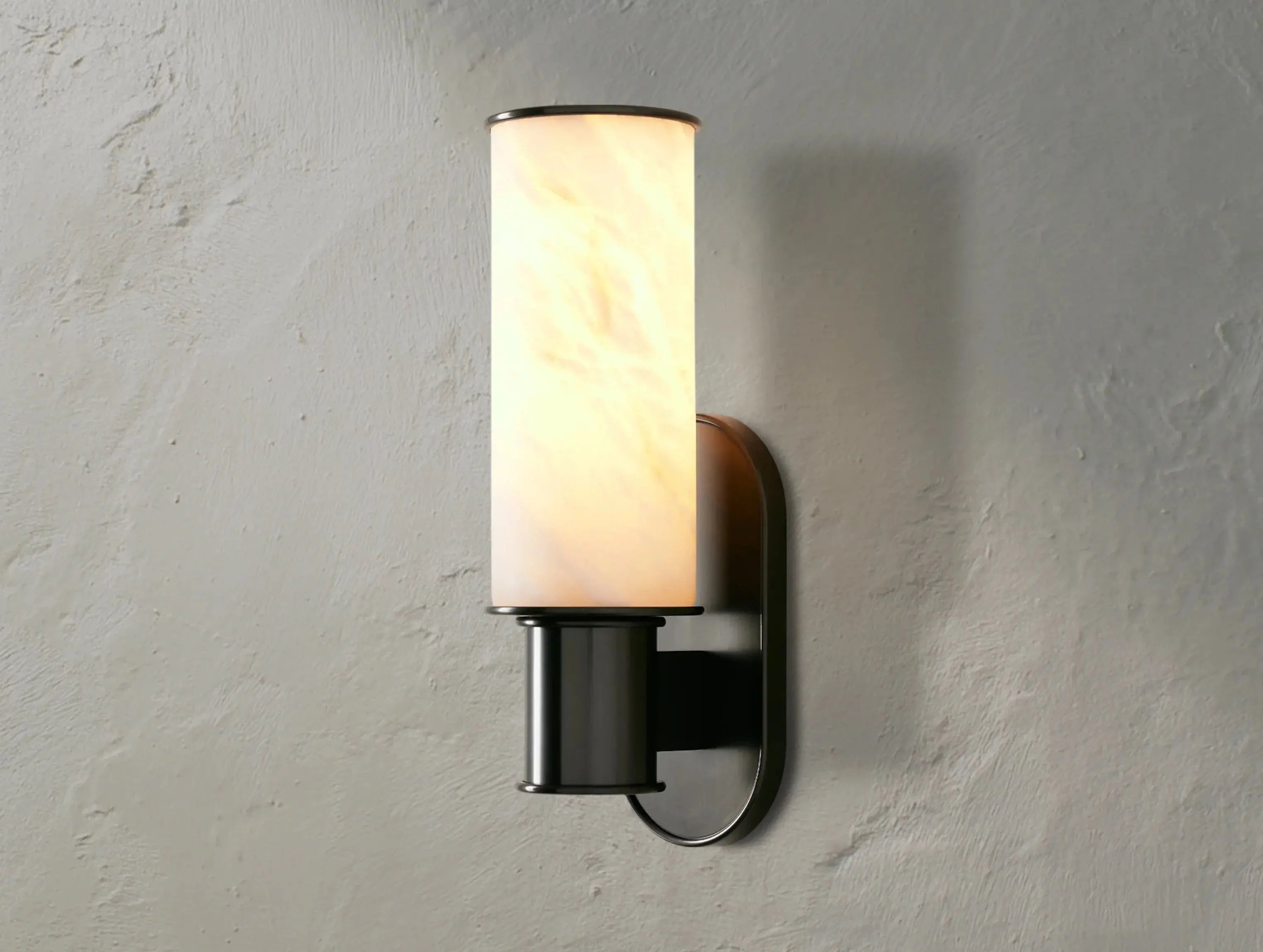 Horlin Sconce in Alabaster ZELNO LIGHTING