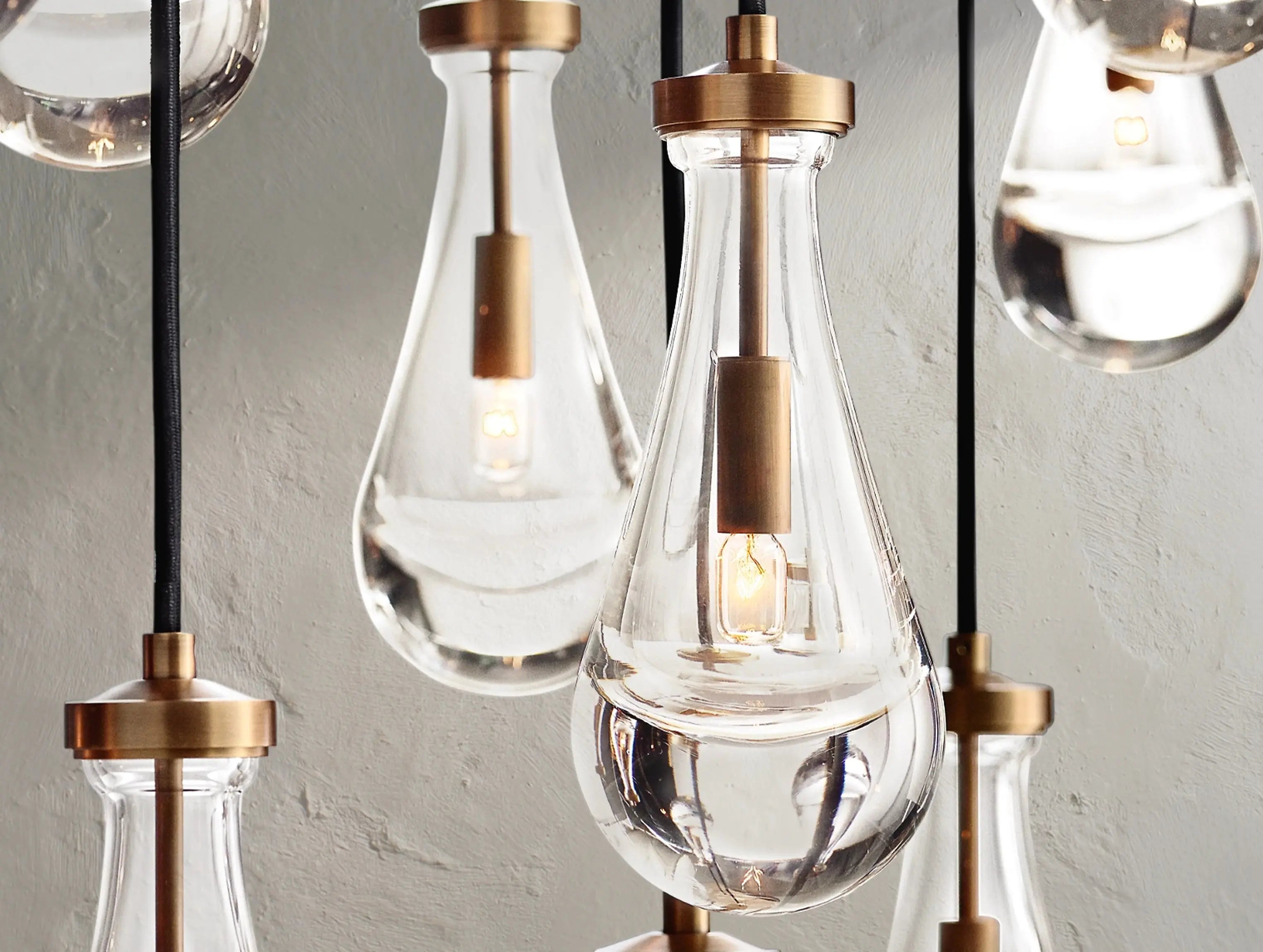 Rainfall Rectangular Chandelier ZELNO LIGHTING