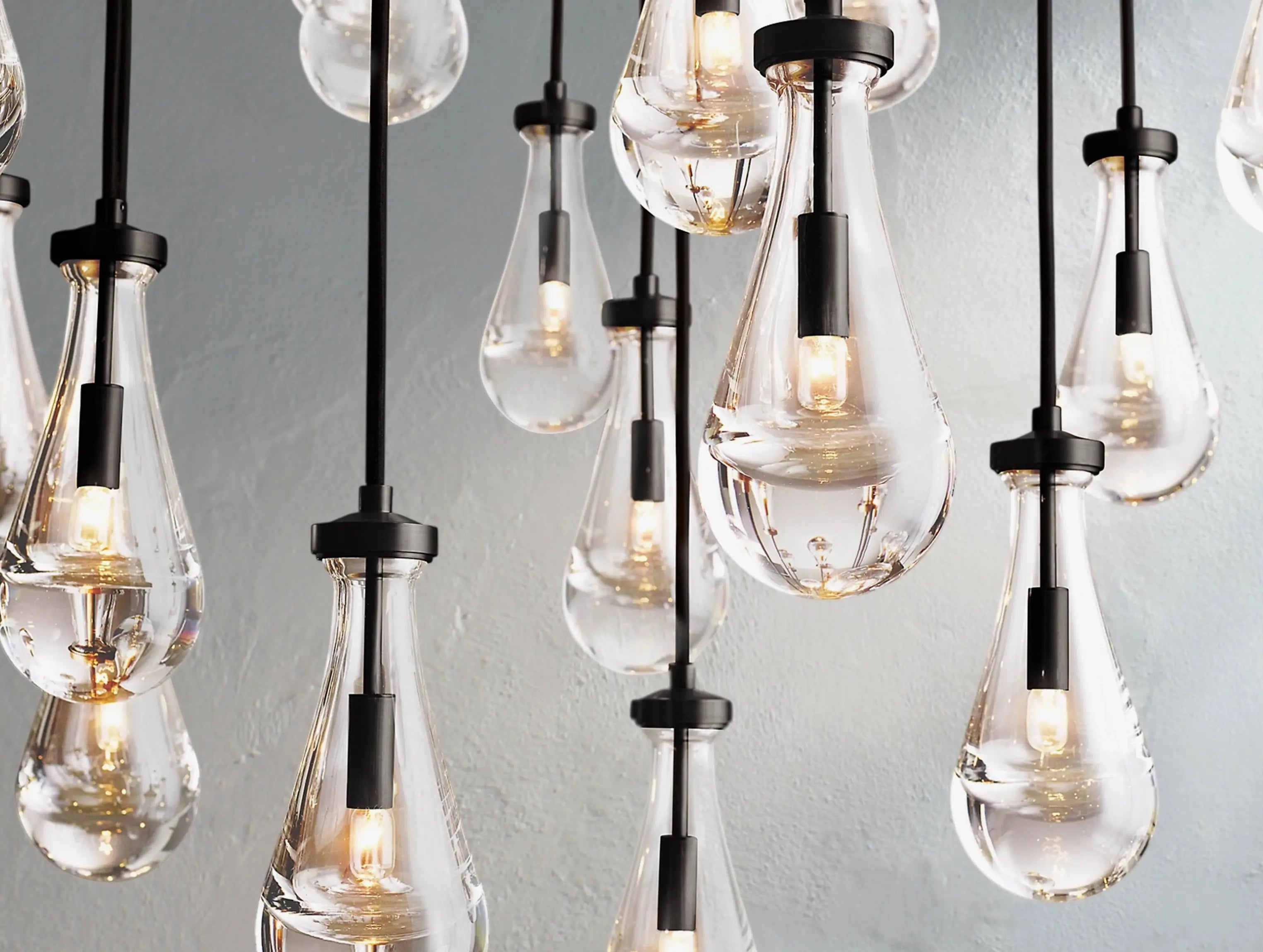 Rainfall Round Chandelier ZELNO LIGHTING