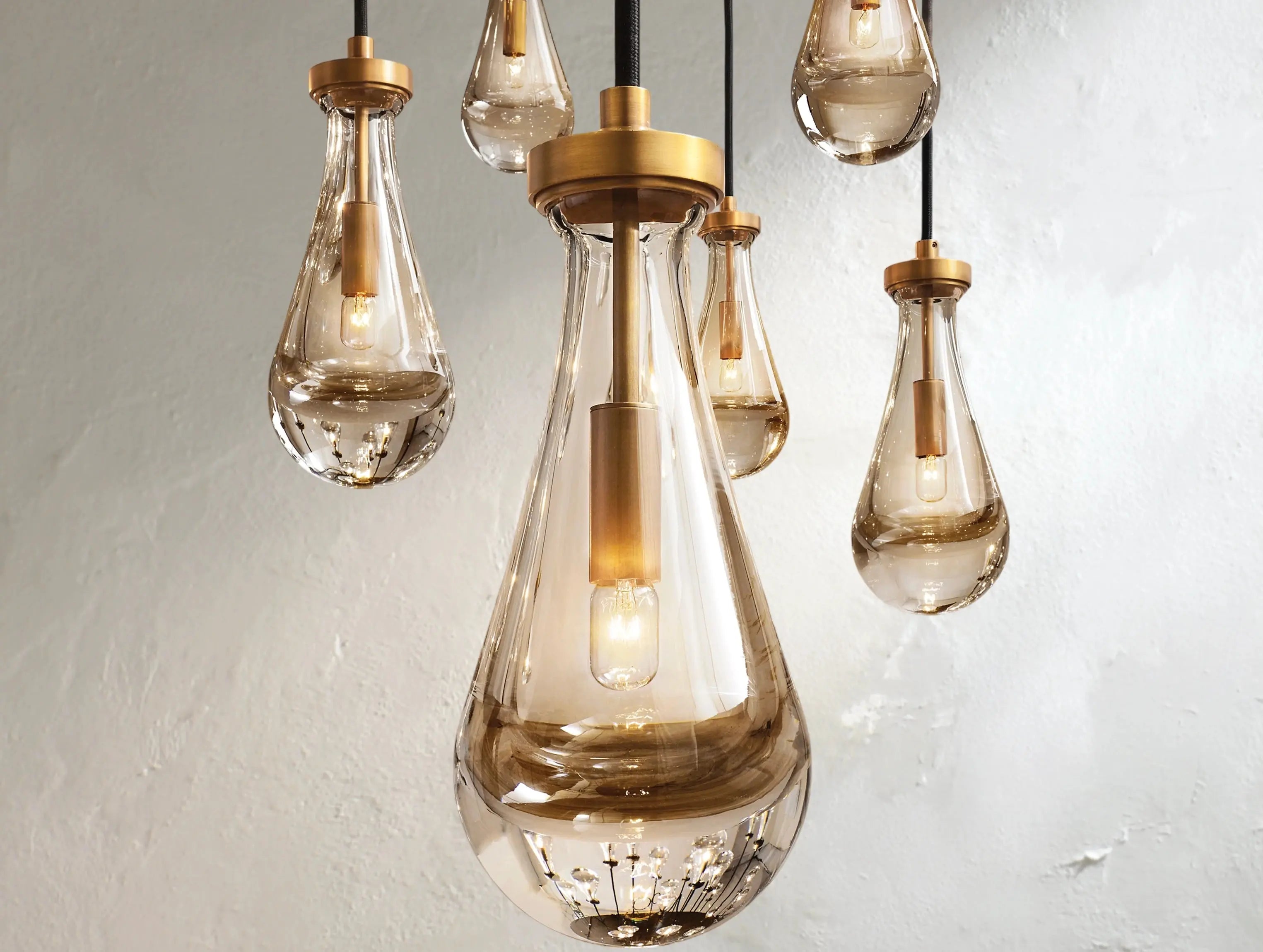 Rainfall Round Chandelier ZELNO LIGHTING