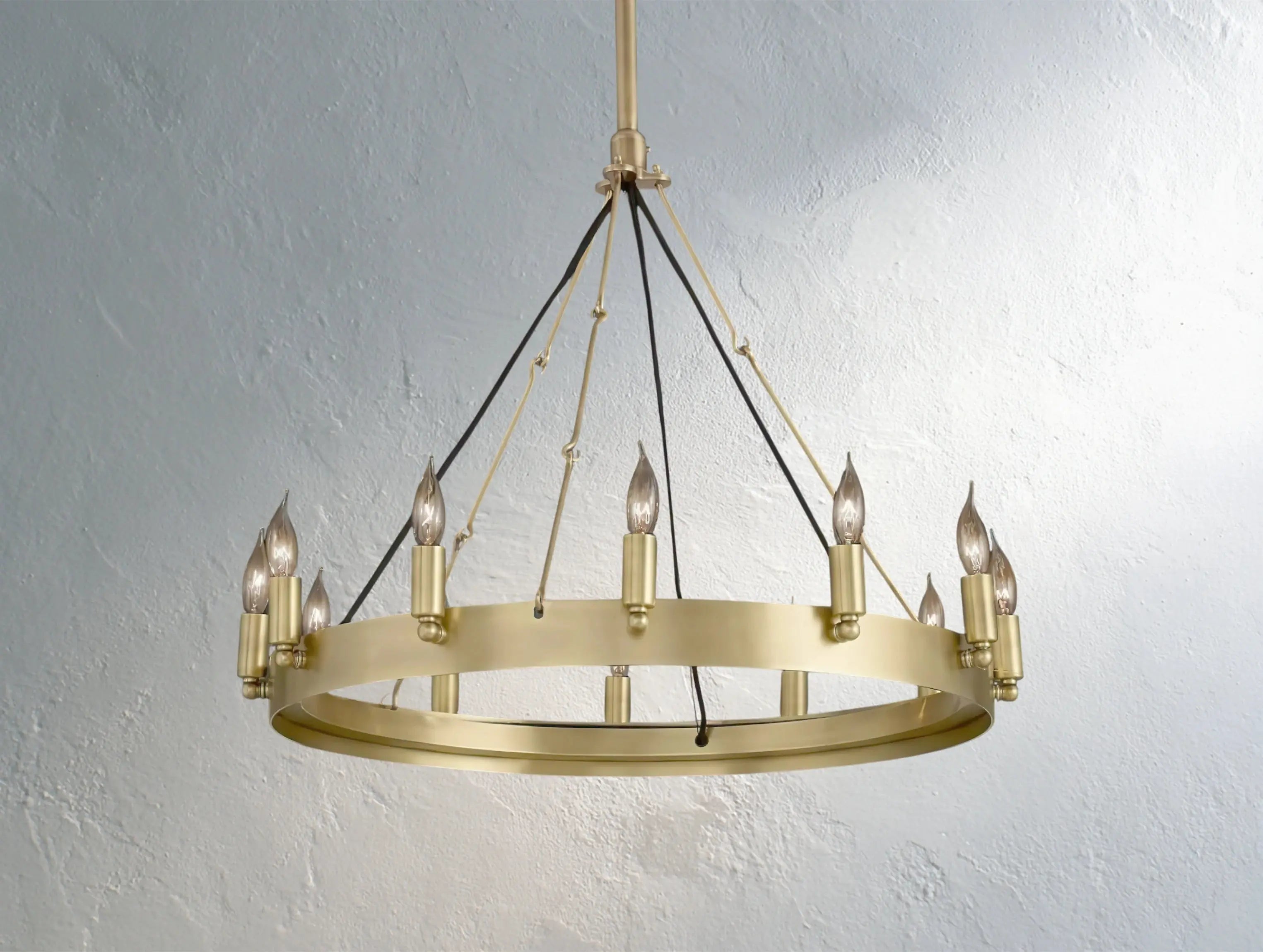 ForgeLine Vintage Filament Round Chandelier ZELNO LIGHTING