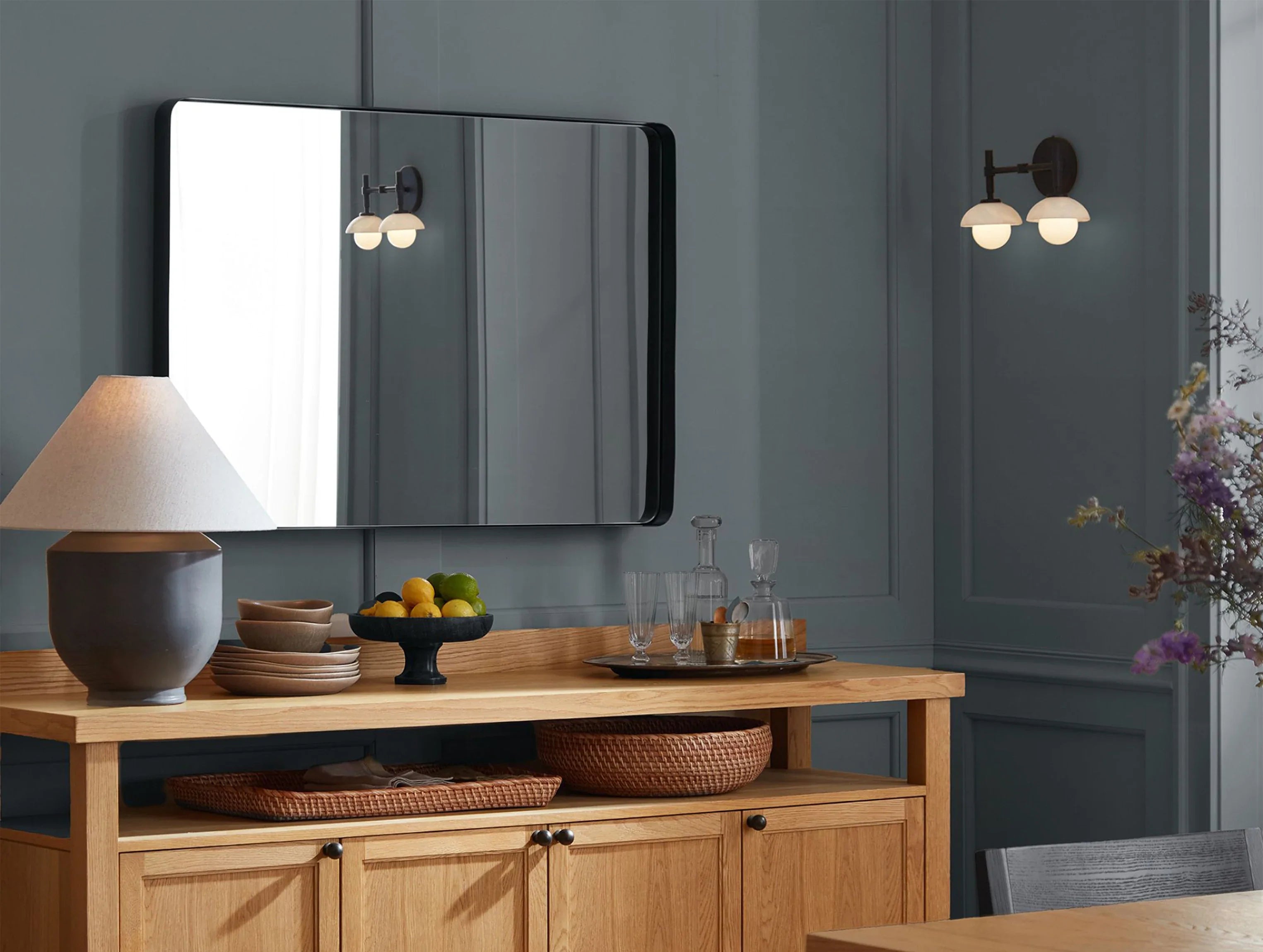 Greensh Double Sconce - ZELNO LIGHTING
